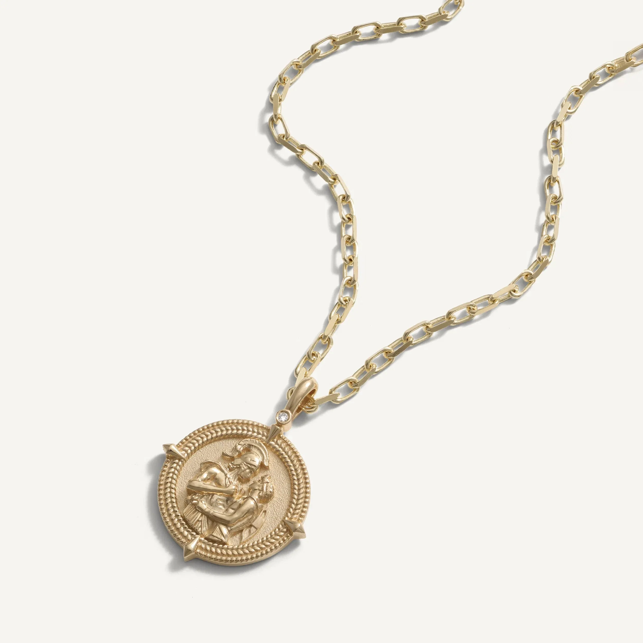 Diamond Achilles & Patroclus Necklace - Image 6