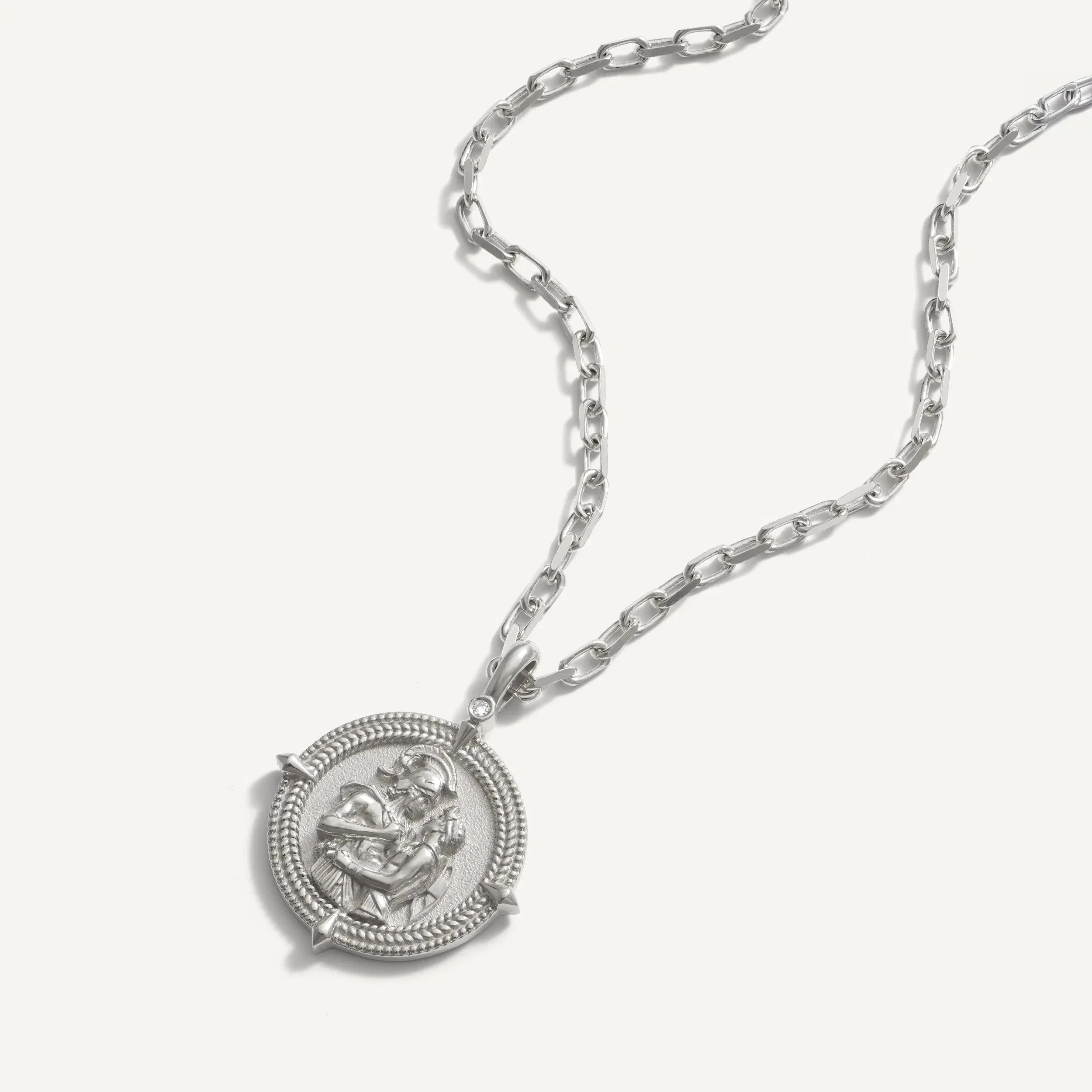 Diamond Achilles & Patroclus Necklace - Image 8