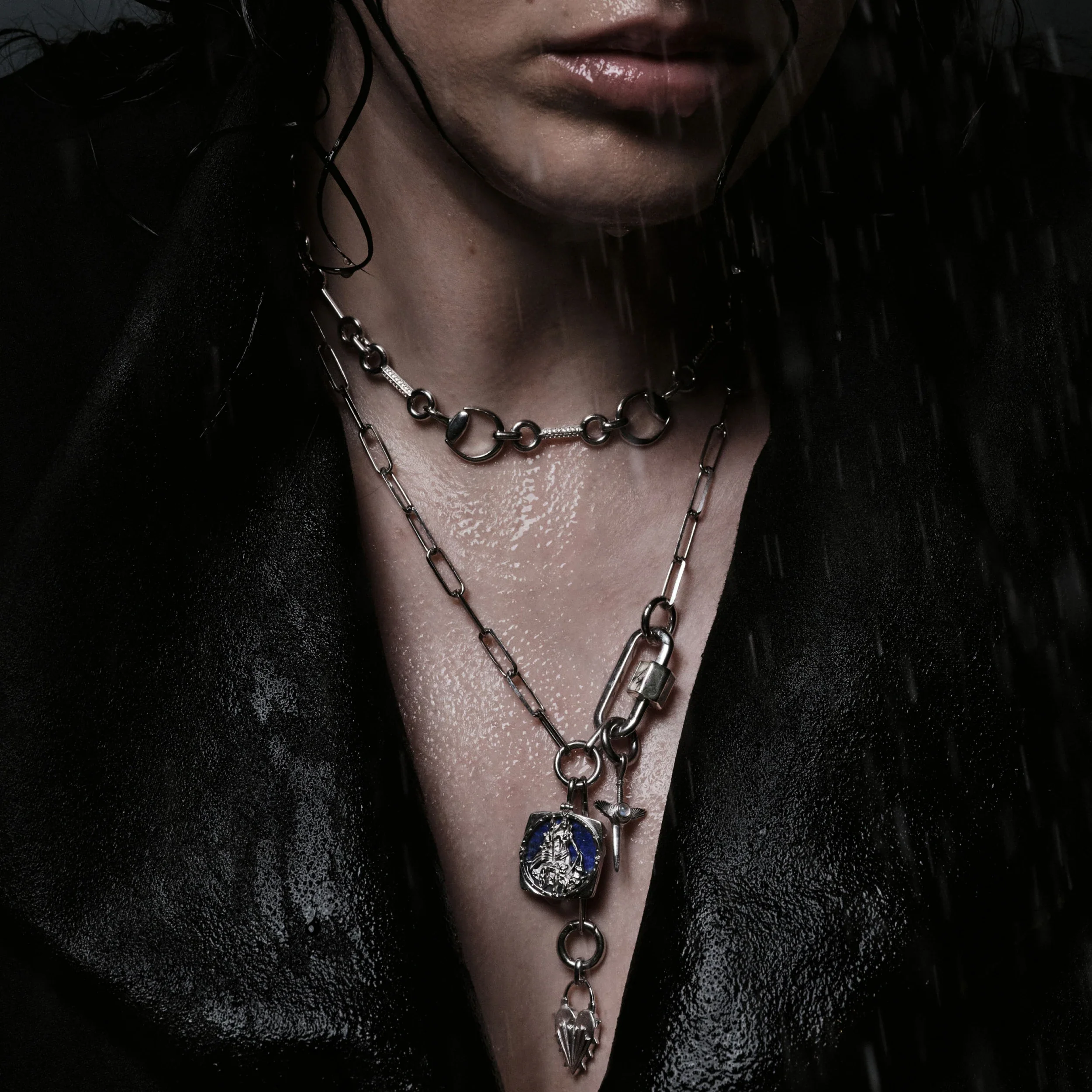 Warrior's Heart Charm Lariat - Image 3