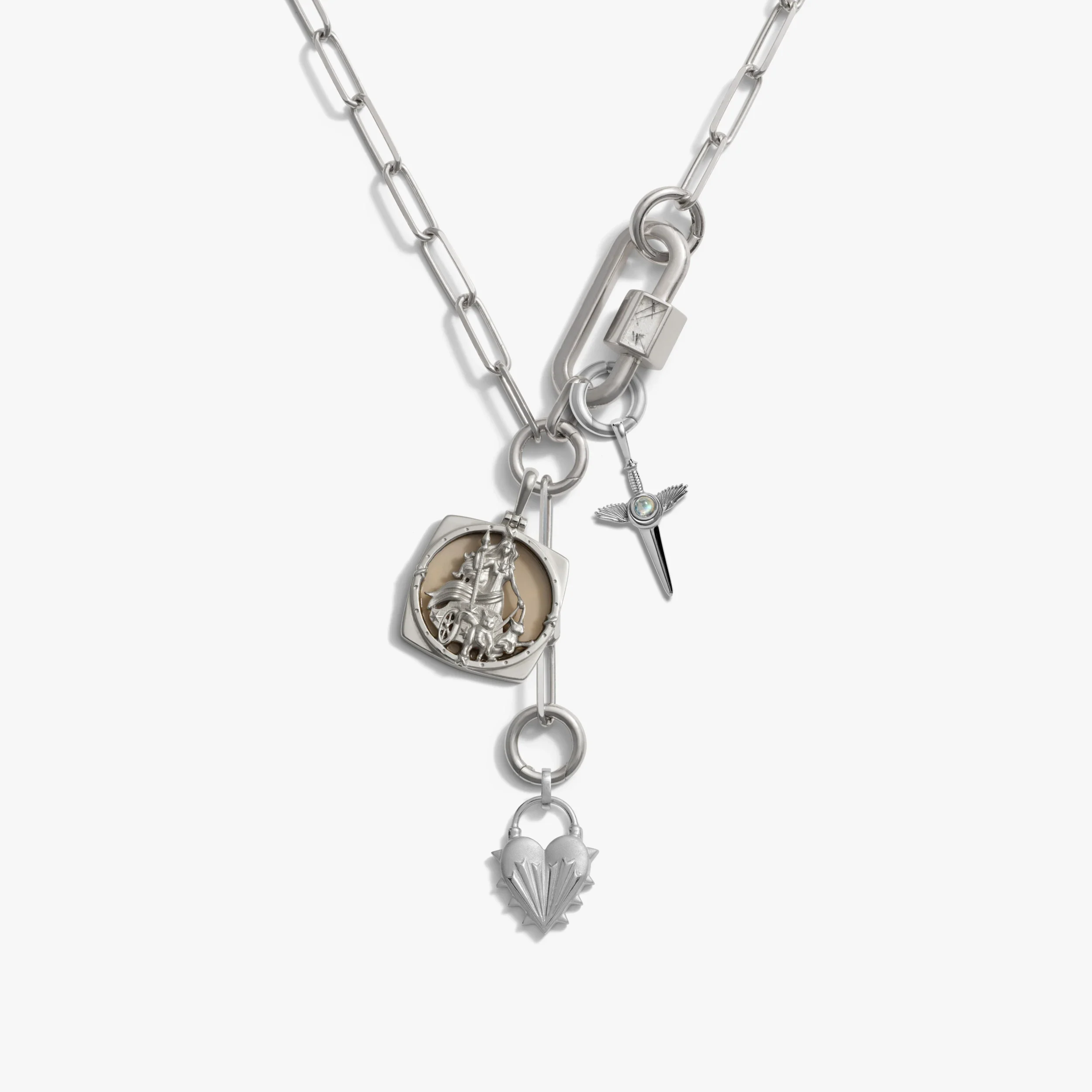 Warrior's Heart Charm Lariat - Image 4