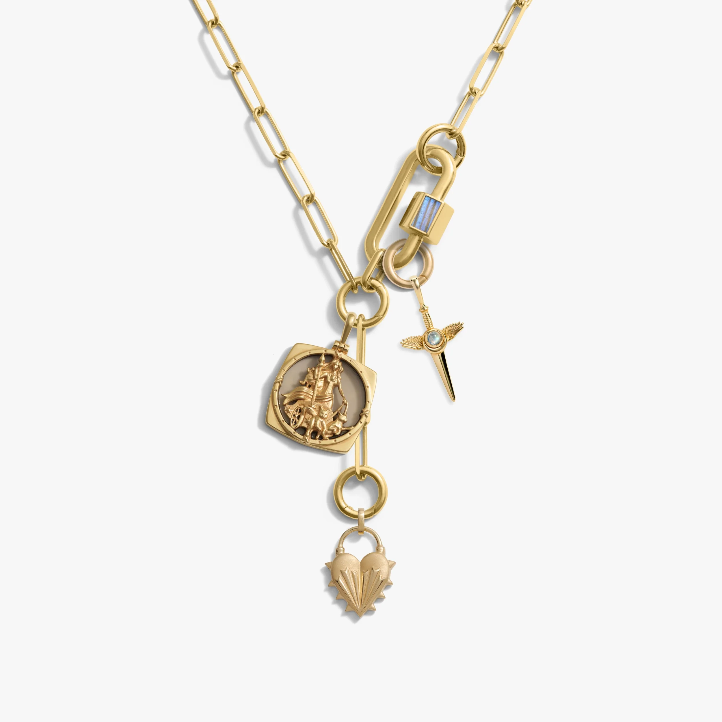 Warrior's Heart Charm Lariat - Image 6