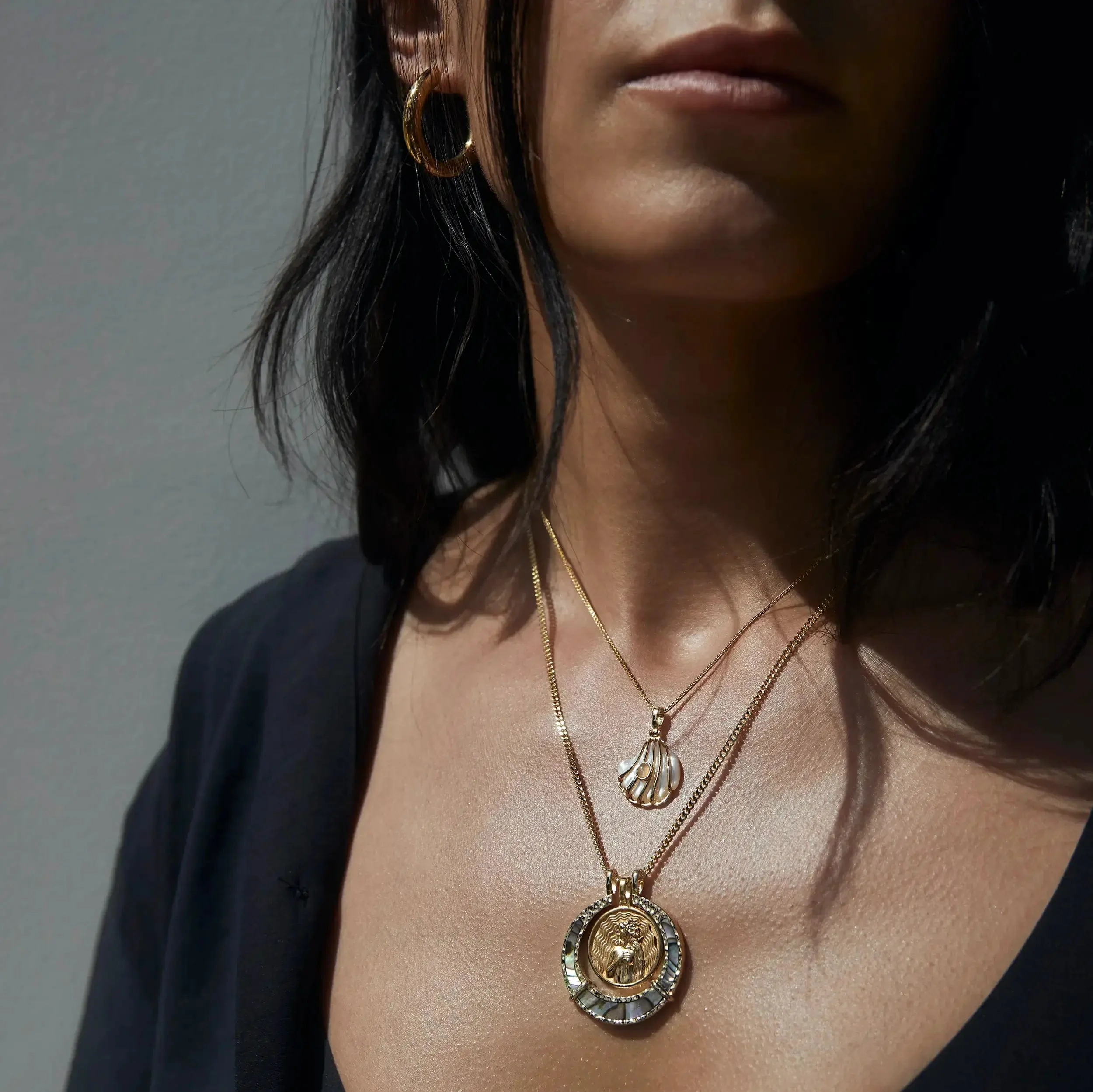 Gemstone Halo Necklace - Image 4