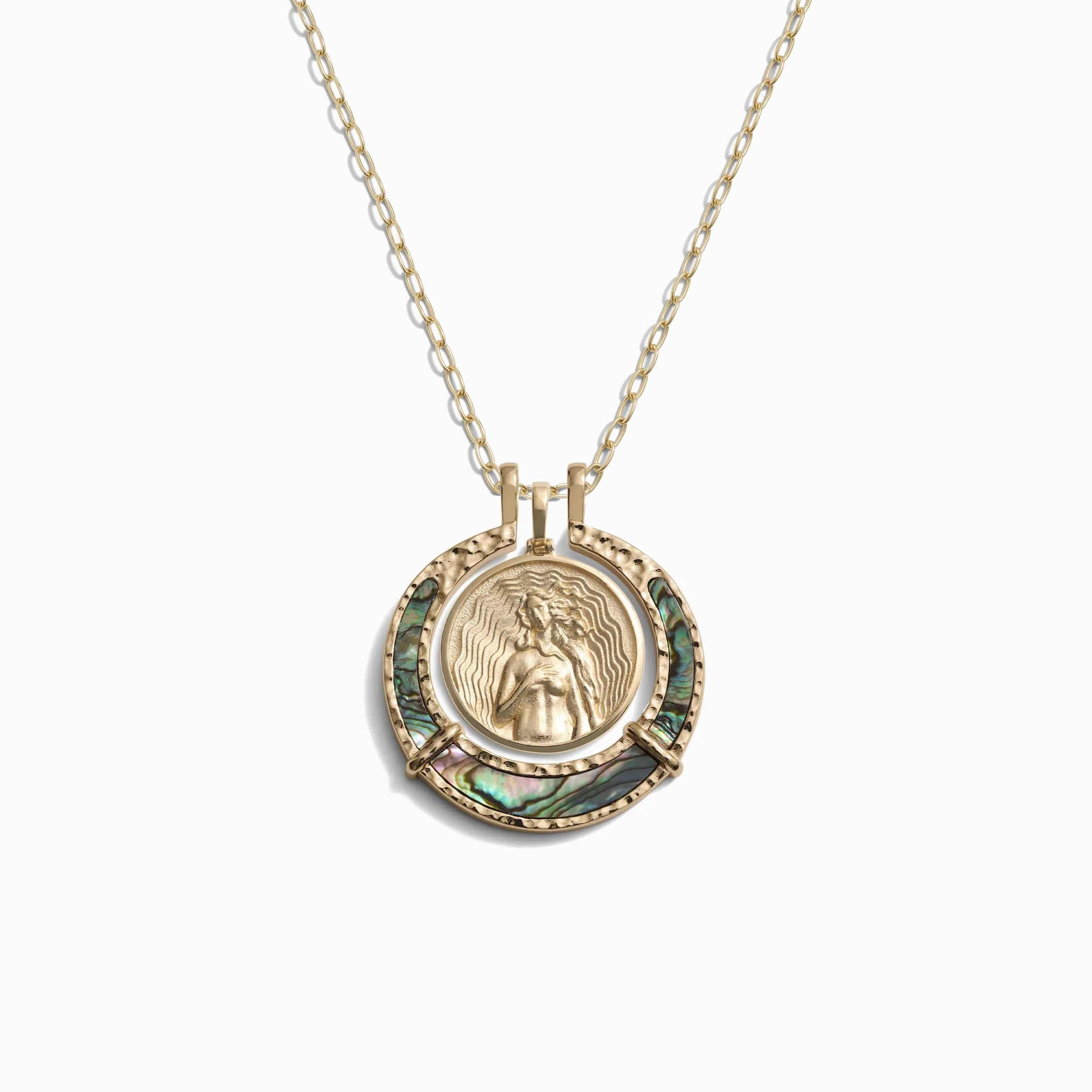 Gemstone Halo Necklace - Image 5
