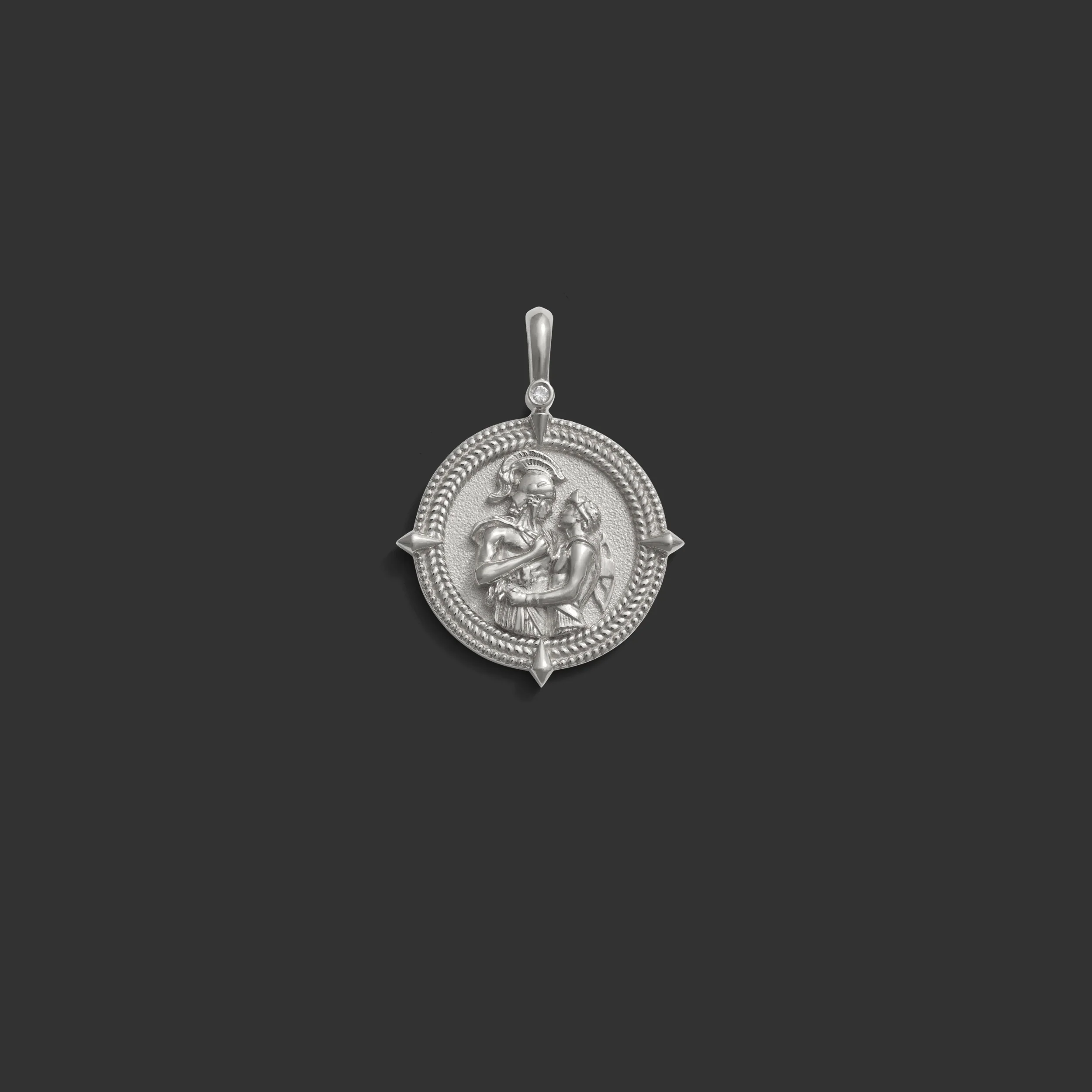 Diamond Achilles & Patroclus Pendant - Image 7