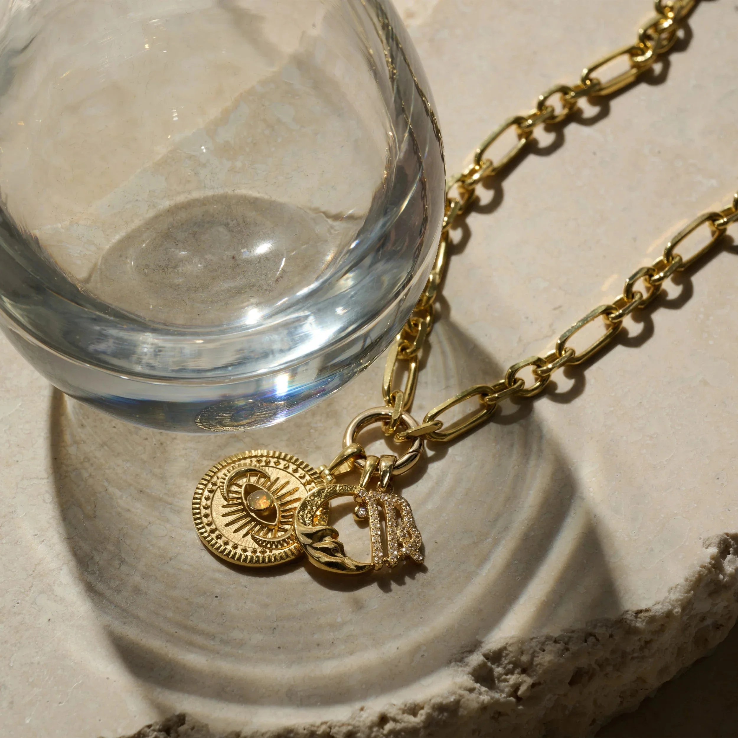 Alanis Triple Moon Necklace - Image 6