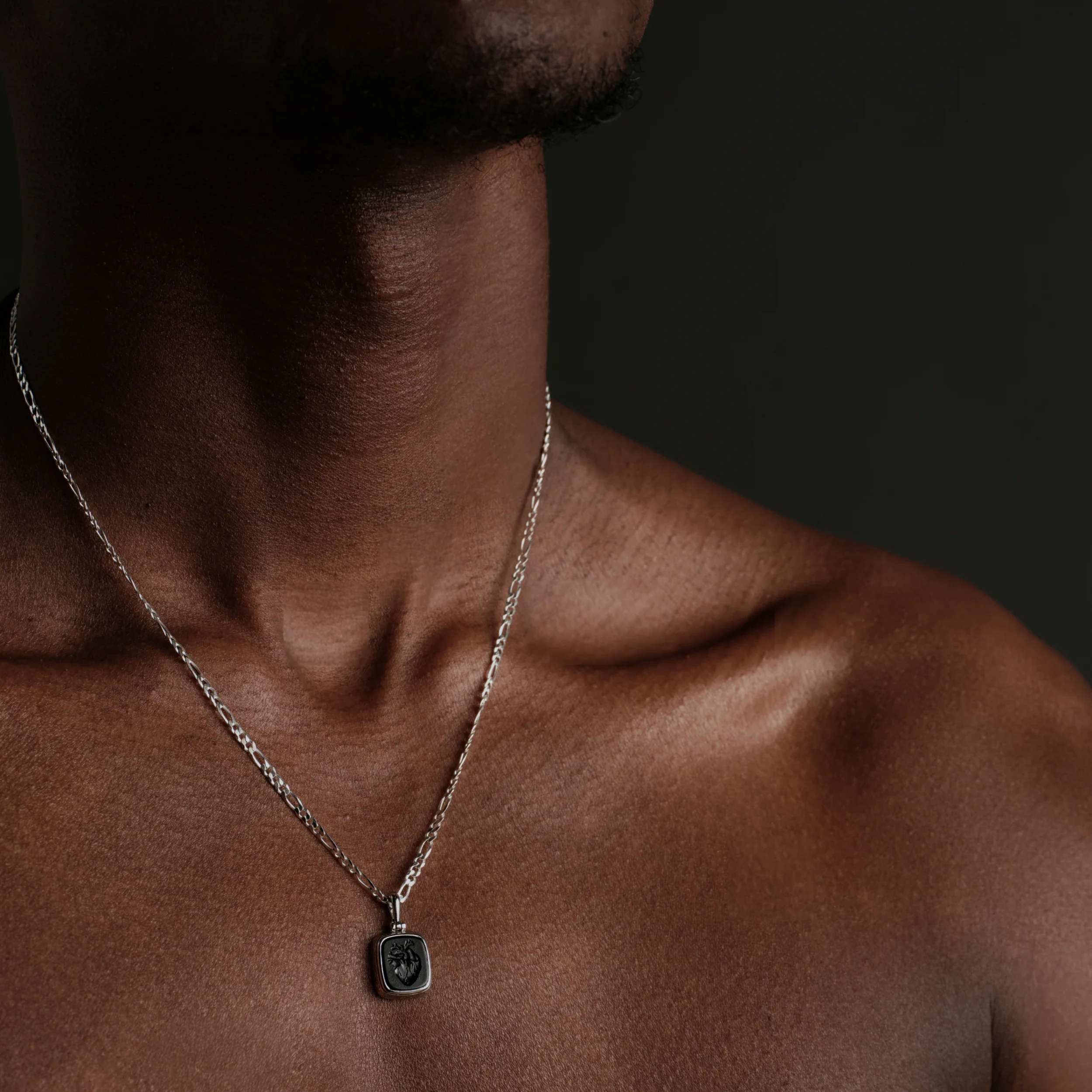 Anatomical Heart Figaro Necklace - Image 2