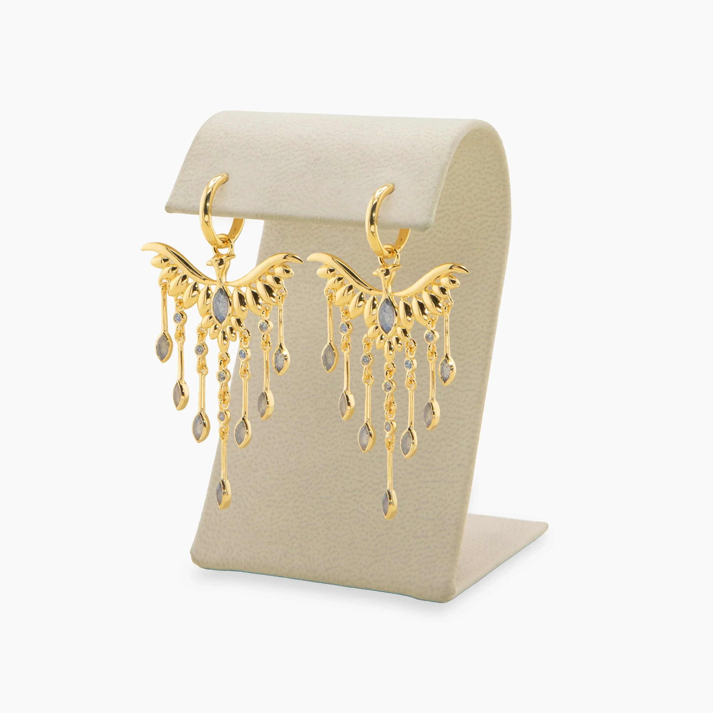 Archive Chandelier Phoenix Drop Earrings - Image 2