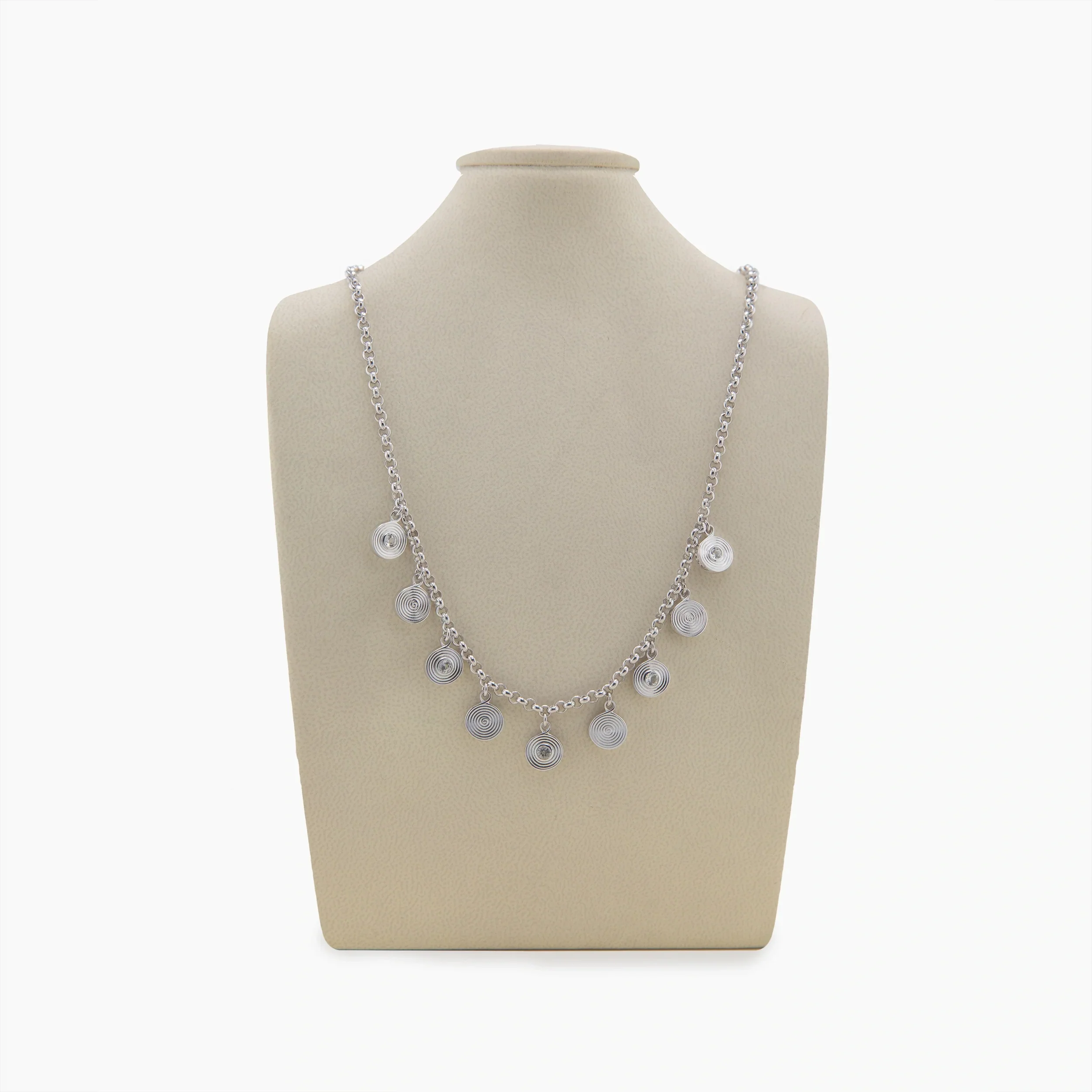 Archive Circular Disks Station Necklace - Image 3