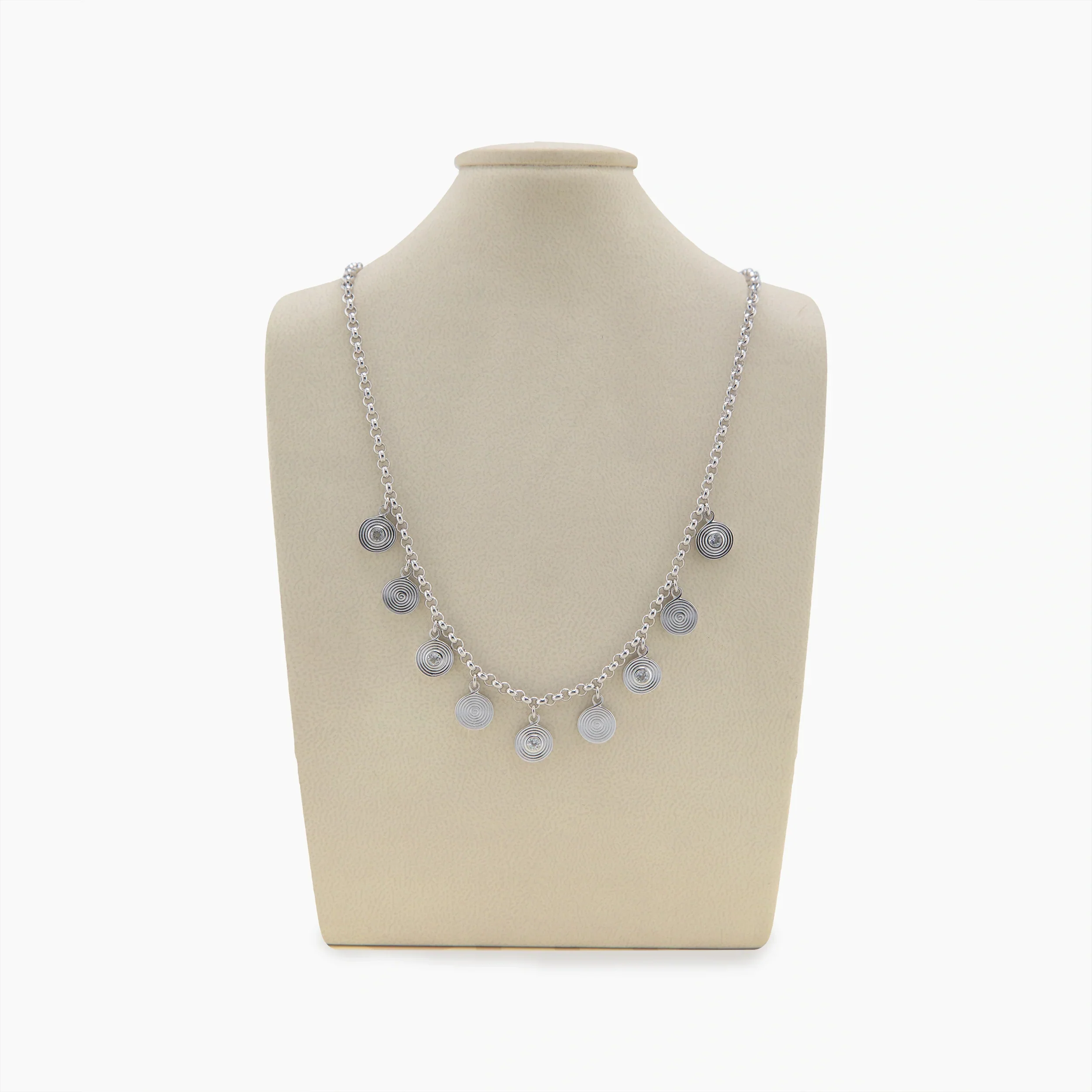Archive Circular Disks Station Necklace - Image 5