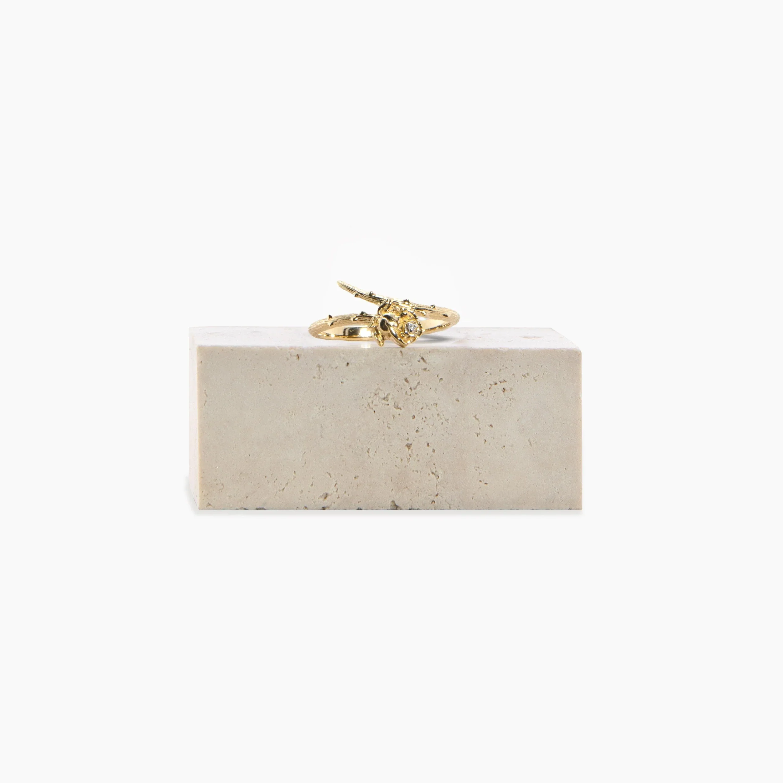 Archive Diamond Rose Wrap Ring