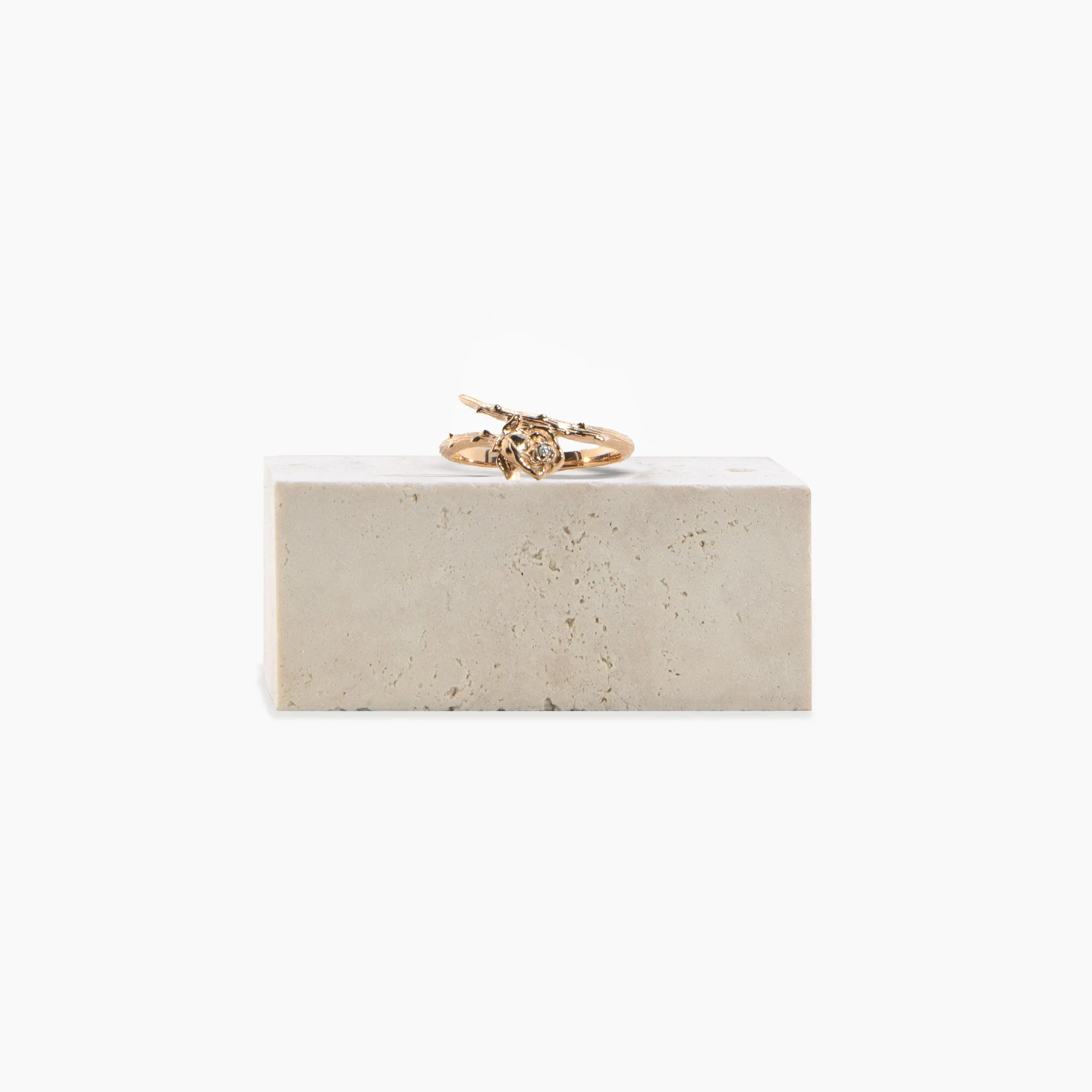 Archive Diamond Rose Wrap Ring - Image 3