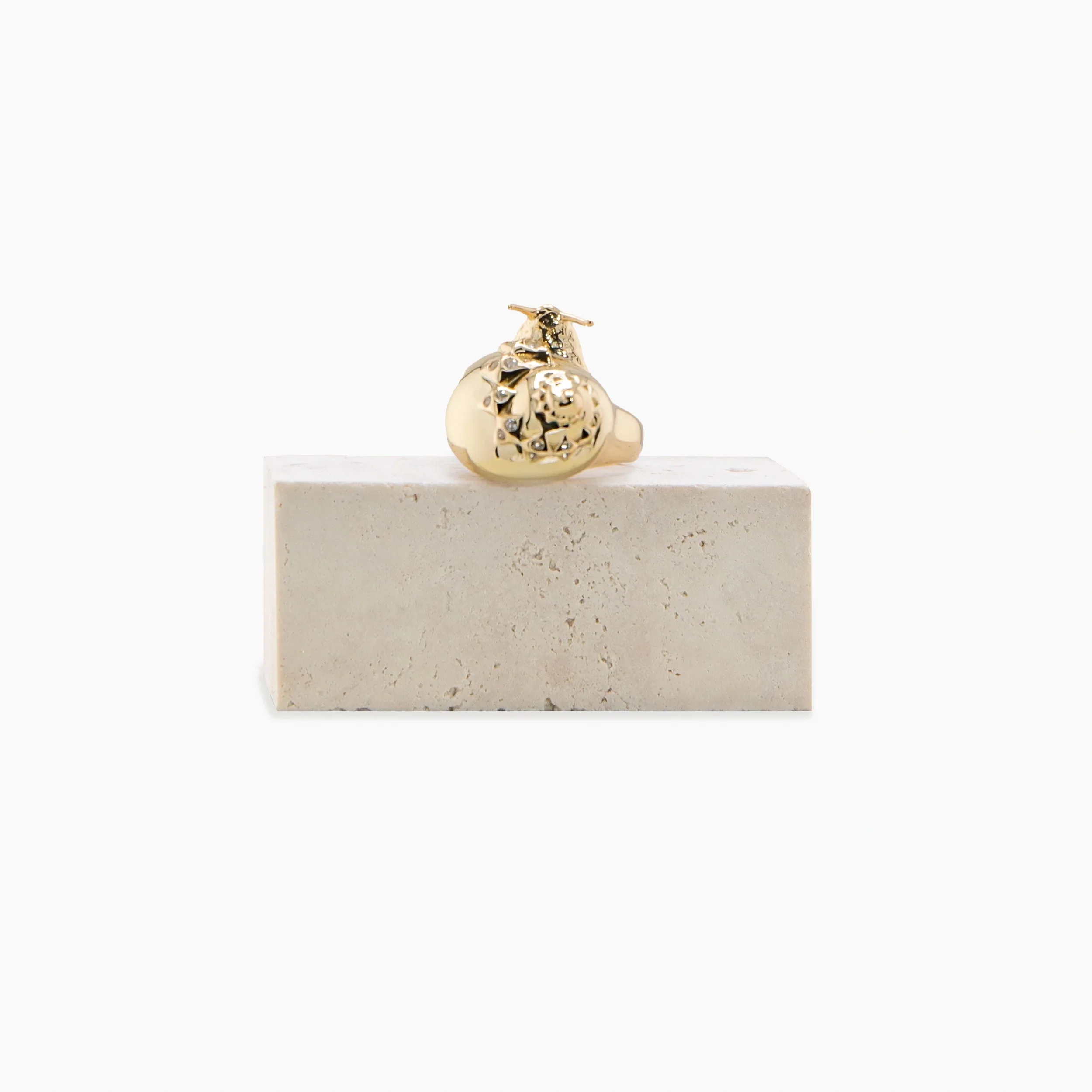Archive Gemstone Snail Ring - Image 4