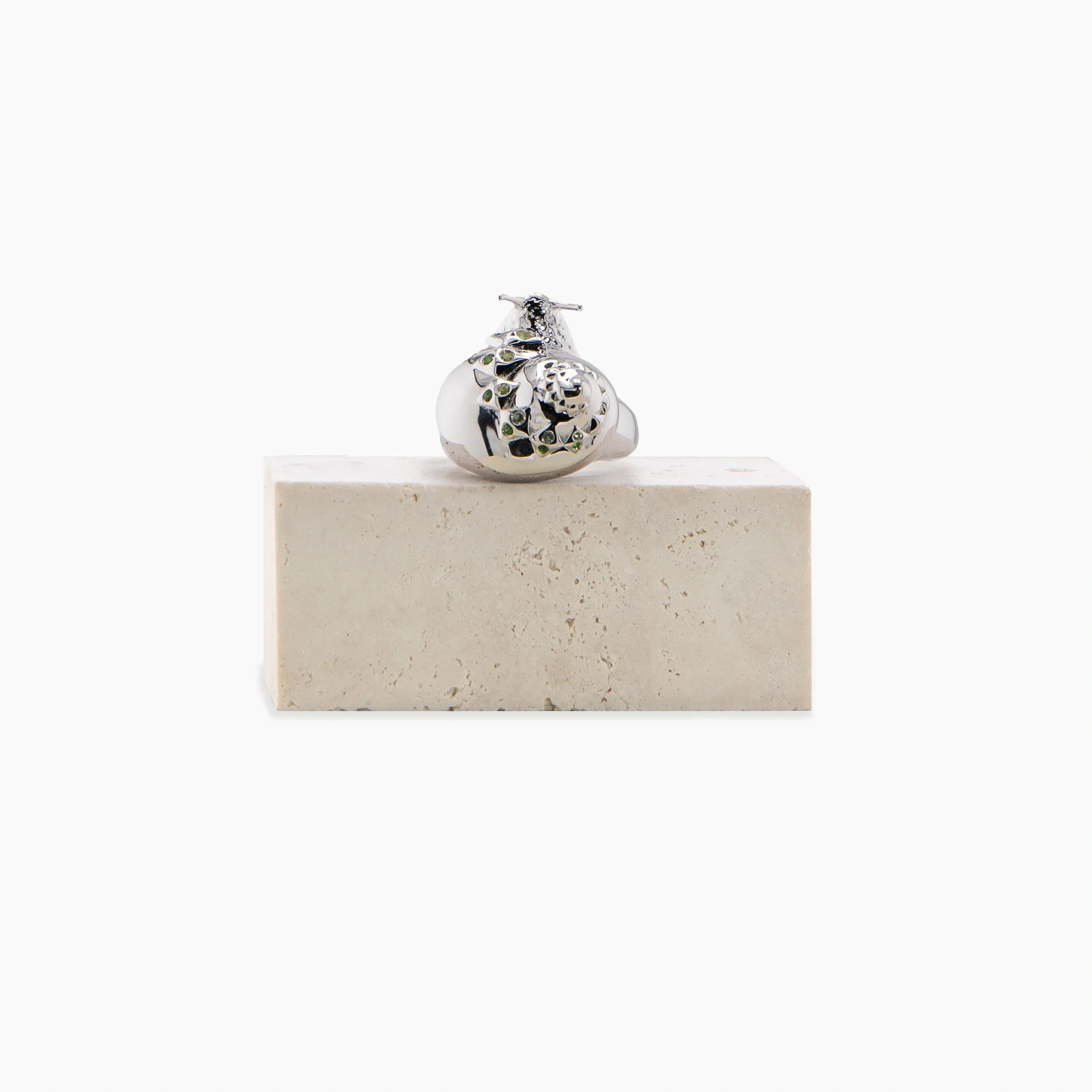 Archive Gemstone Snail Ring - Image 5