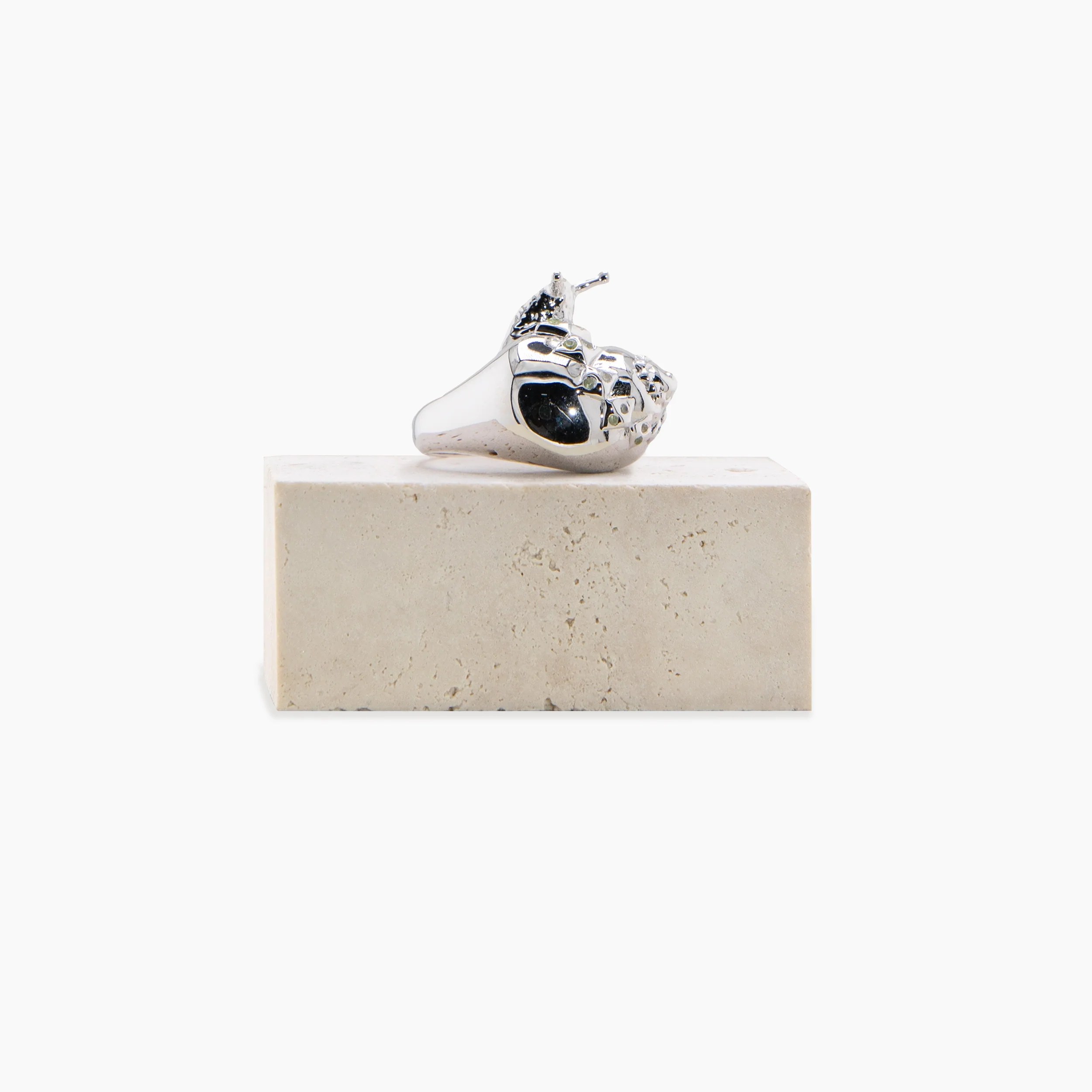 Archive Gemstone Snail Ring - Image 8