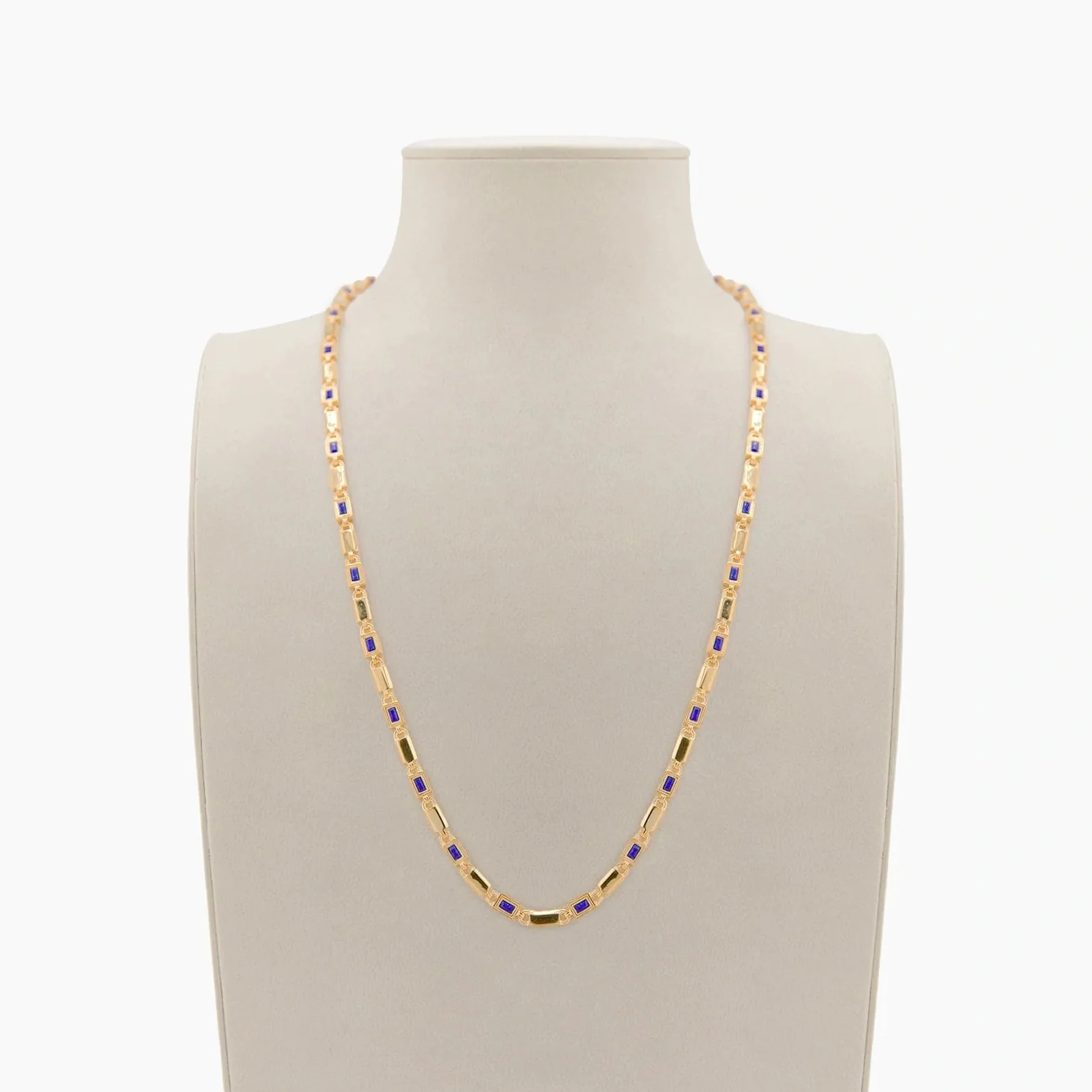 Archive Geo Link Tennis Necklace
