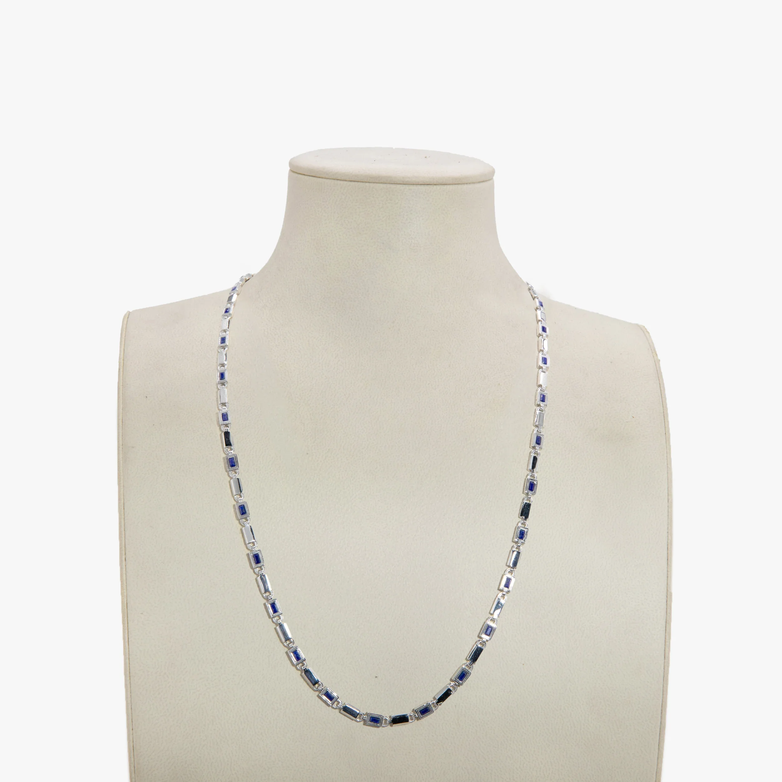 Archive Geo Link Tennis Necklace - Image 2