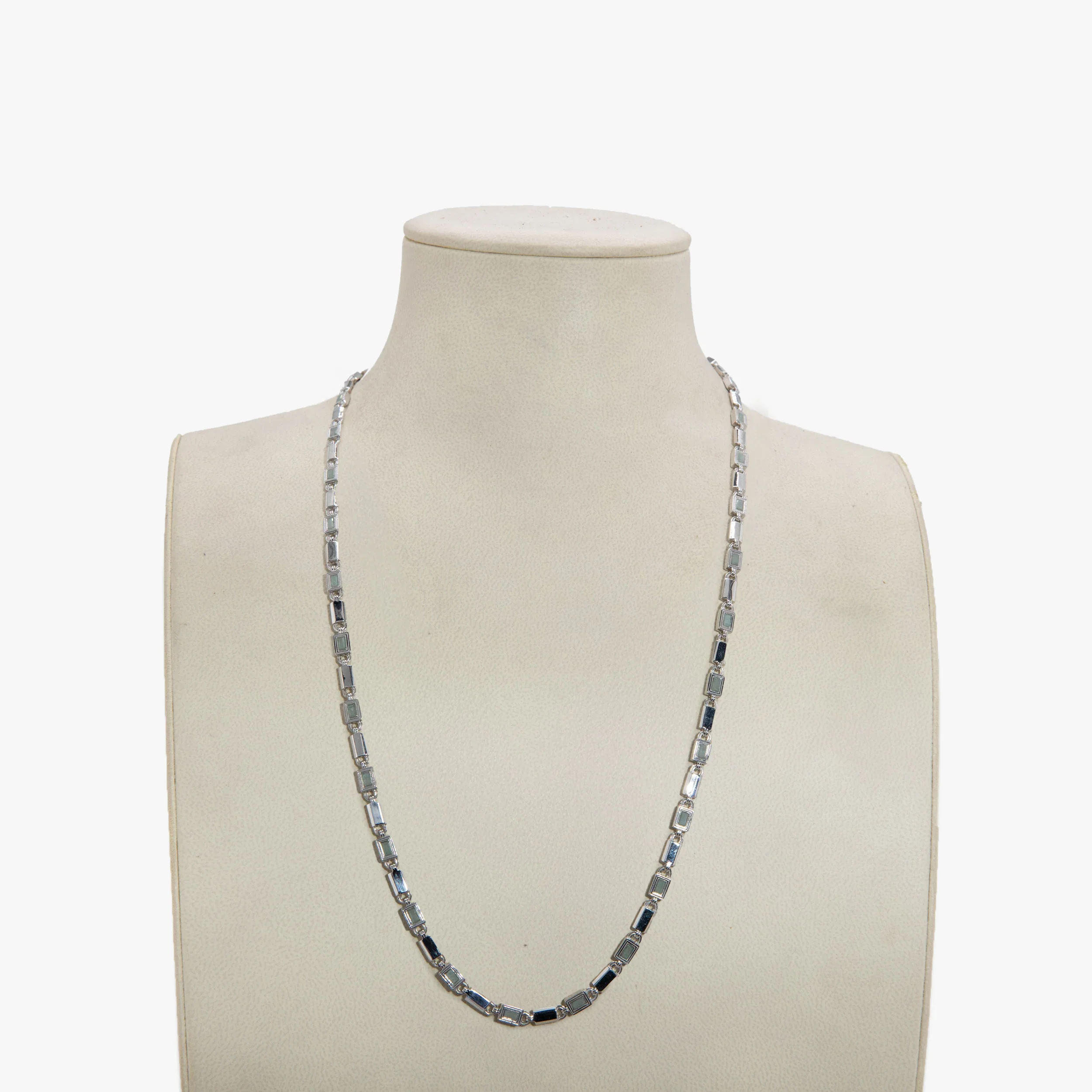 Archive Geo Link Tennis Necklace - Image 3
