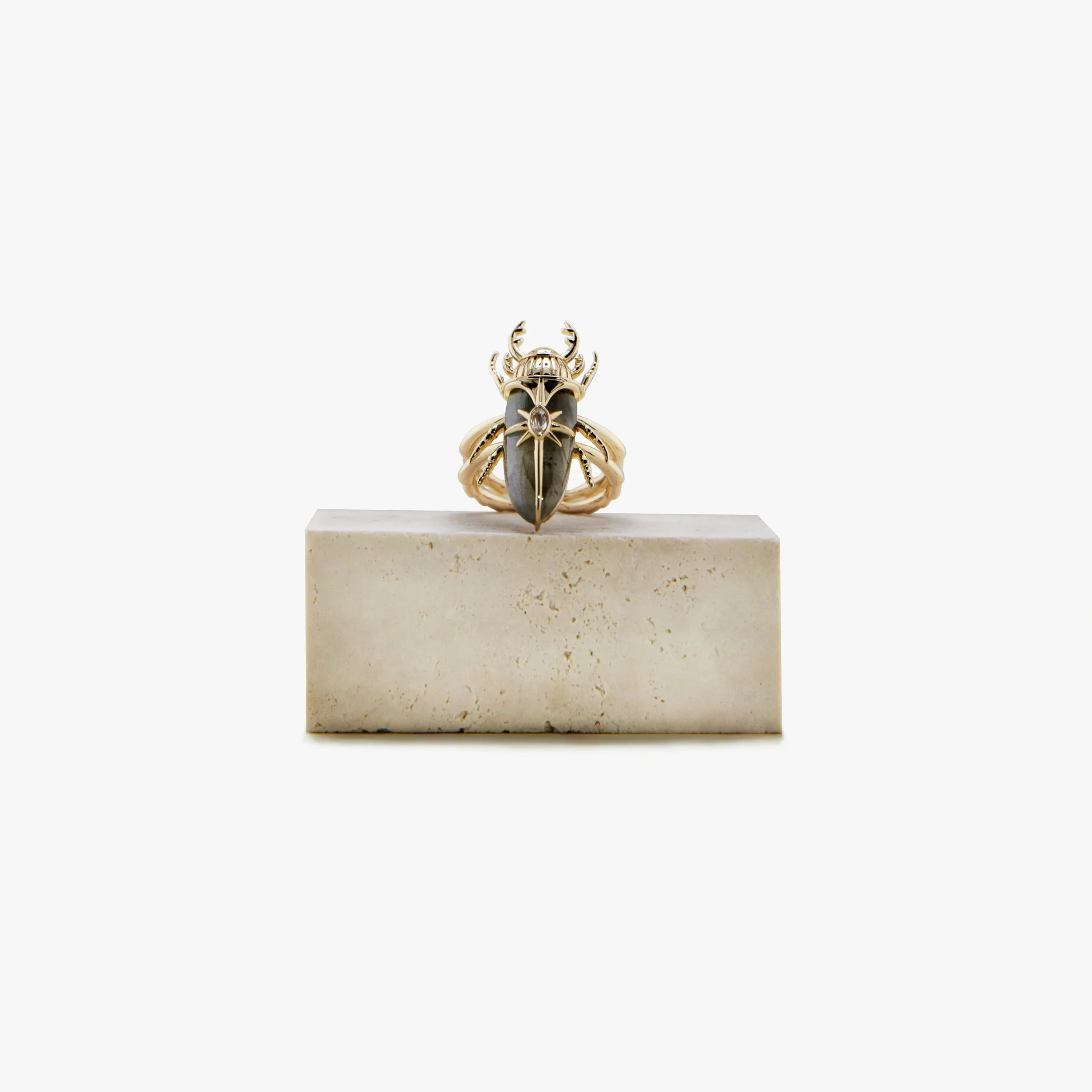 Archive Labradorite Beetle Ring