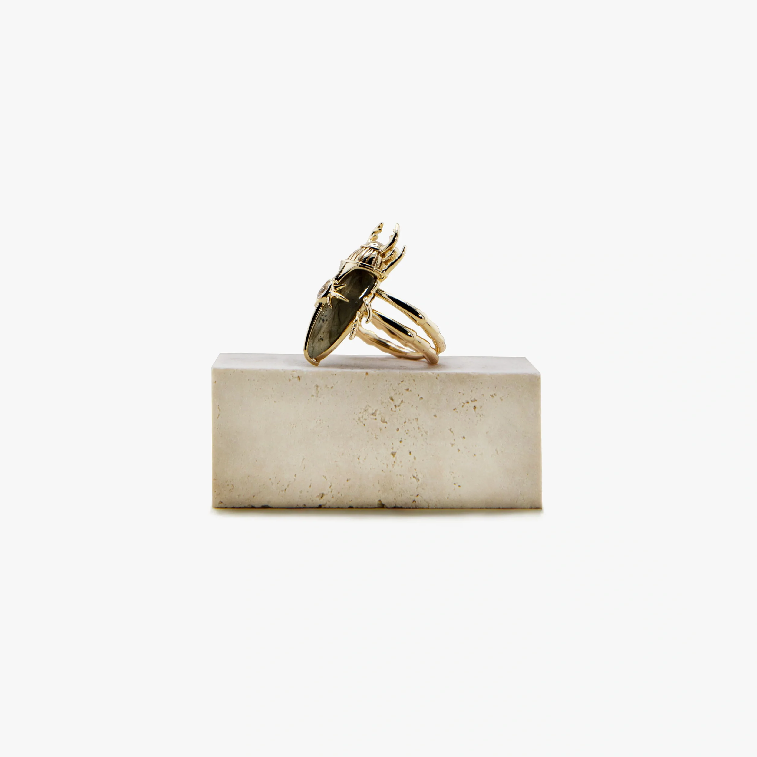 Archive Labradorite Beetle Ring - Image 3