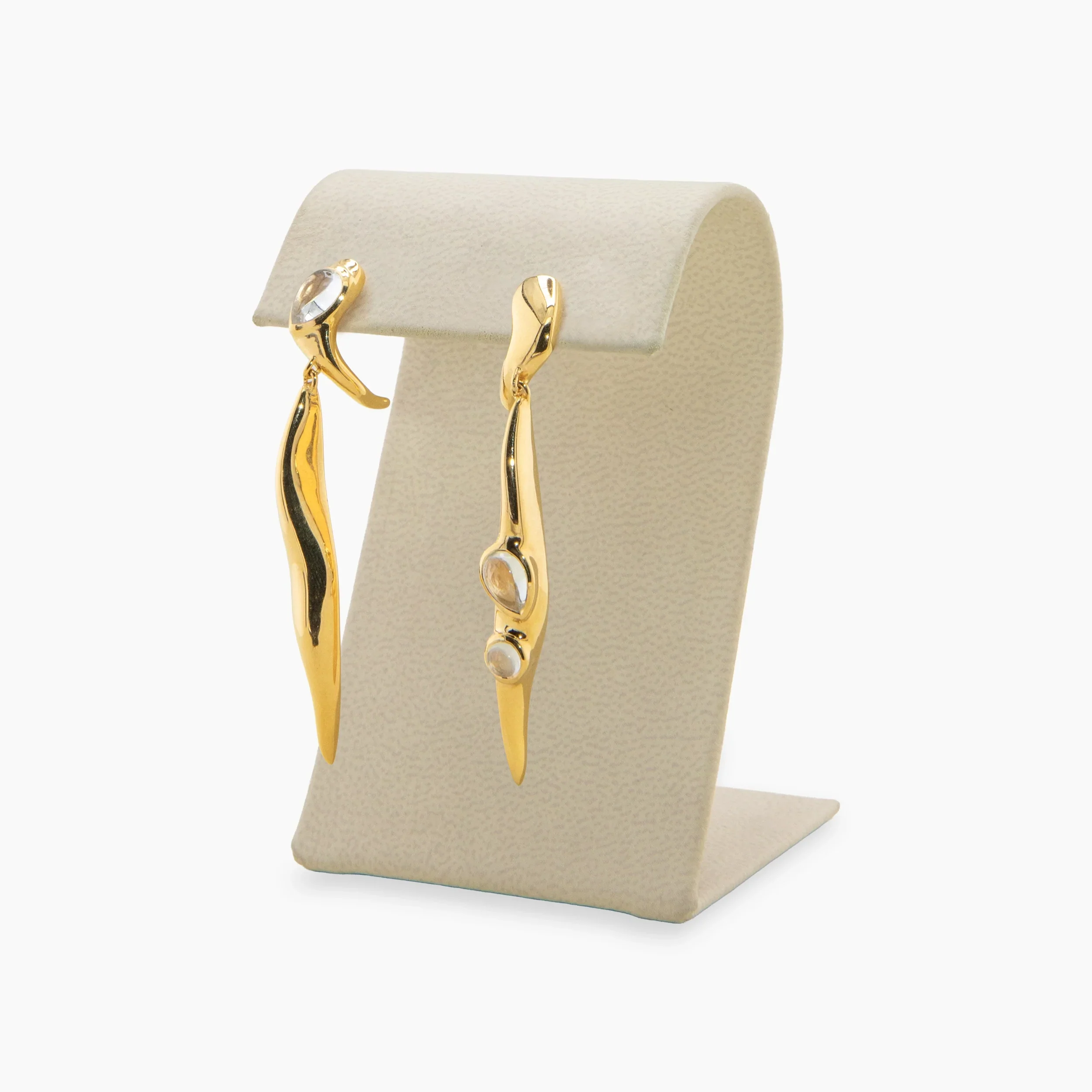 Archive Molten Gemstone Drop Earrings
