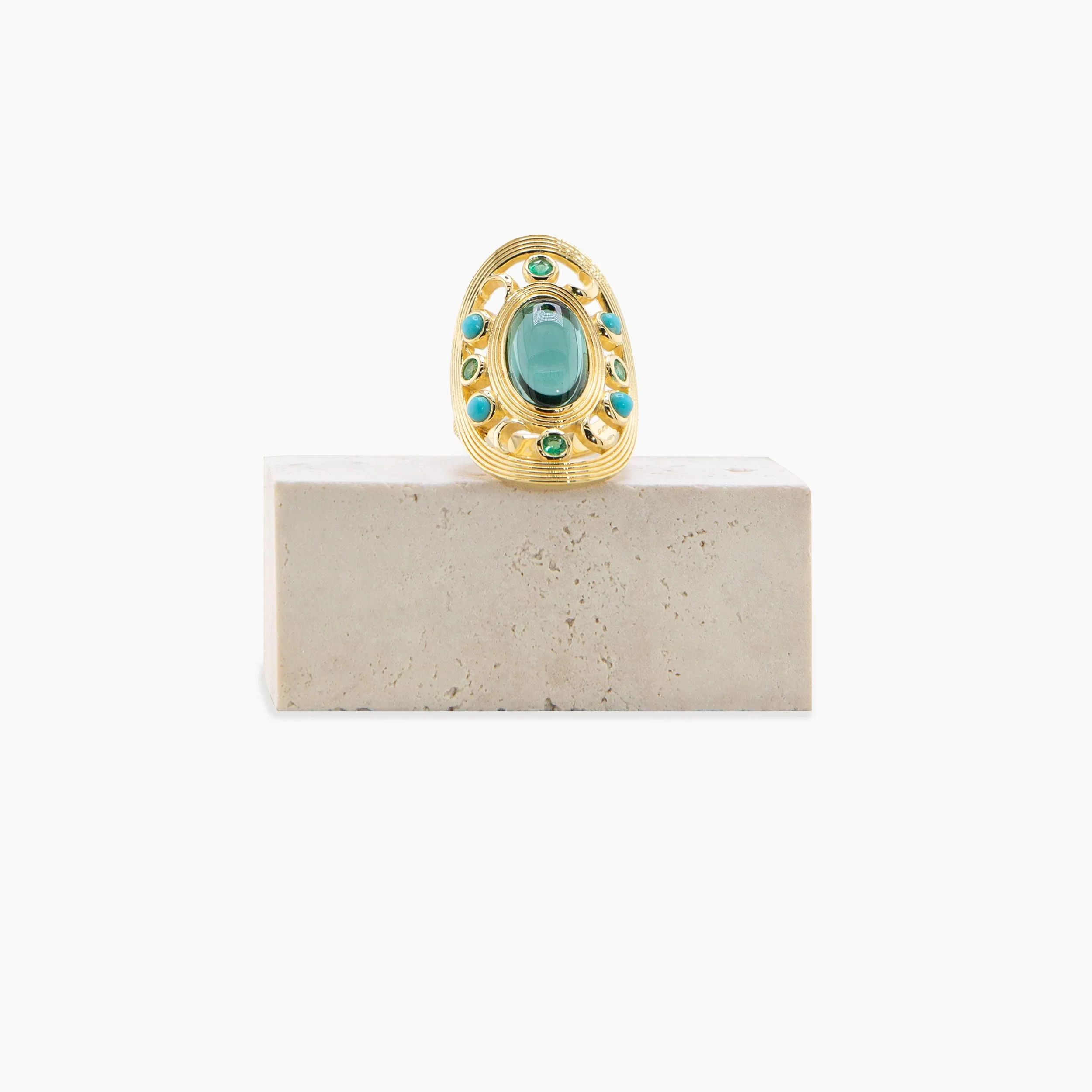 Archive Moon & Mandala Ring