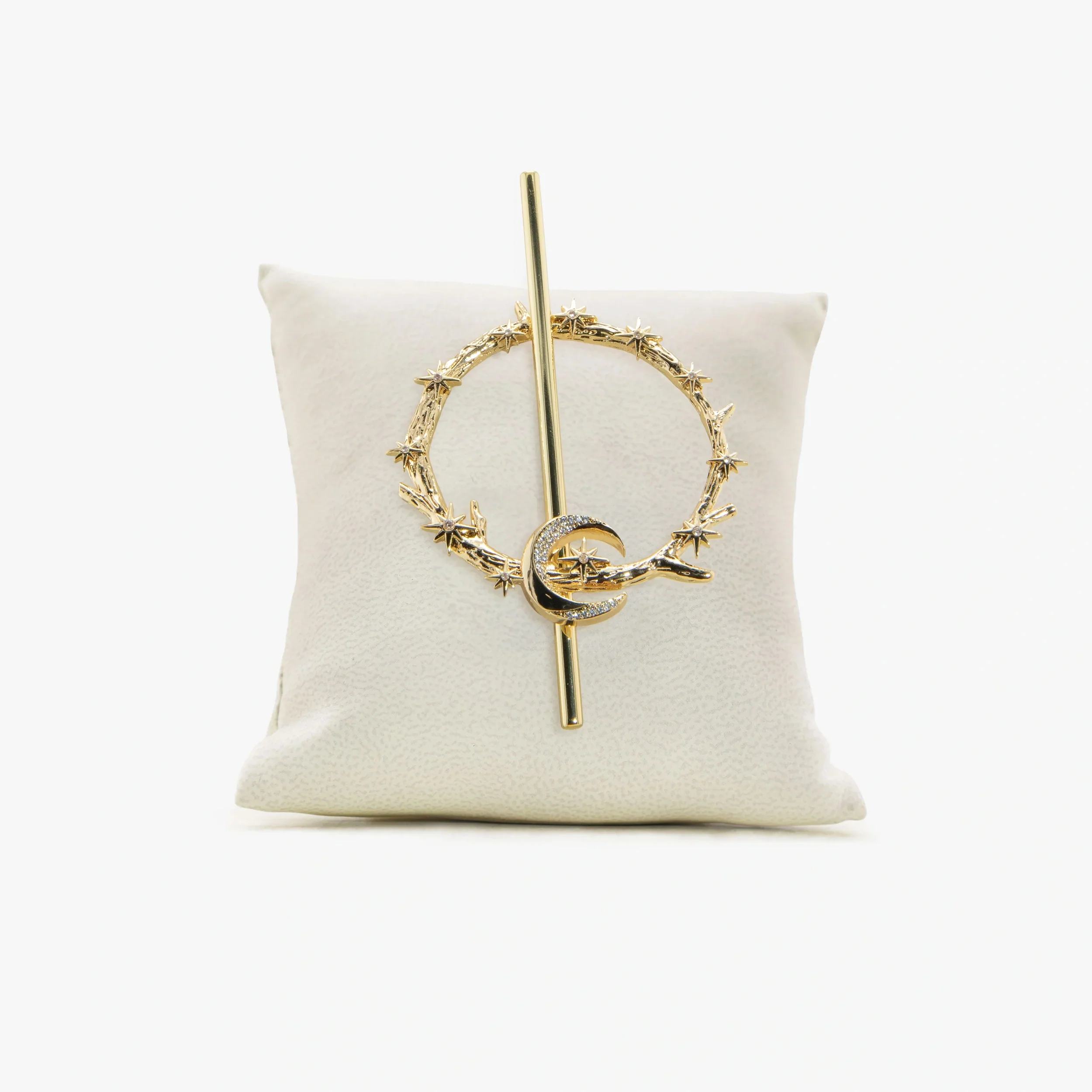 Archive Twisted Moon & Stars Stick Barette