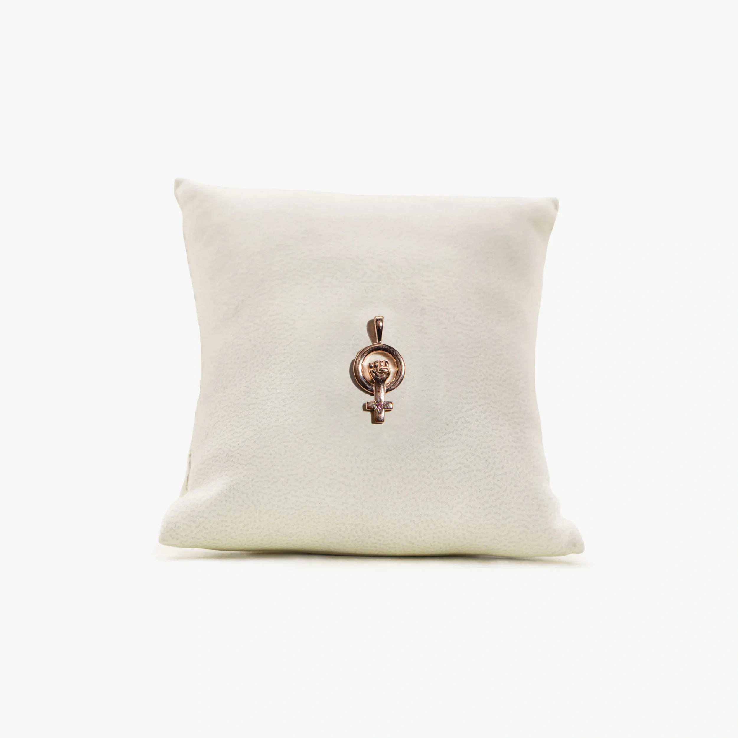 Archive Woman Power Charm in Rose Gold