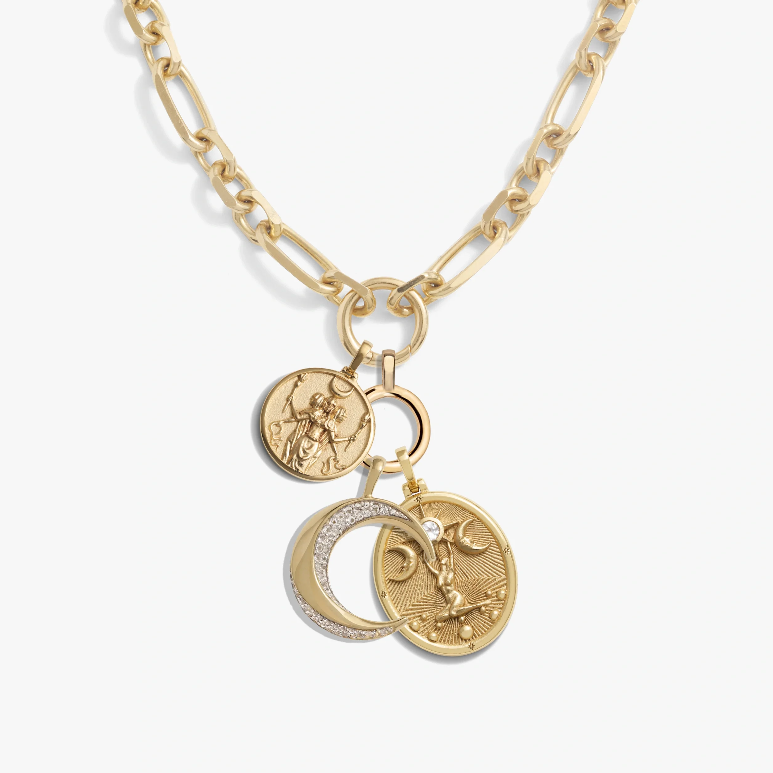 Asteria Statement Single Charm Necklace