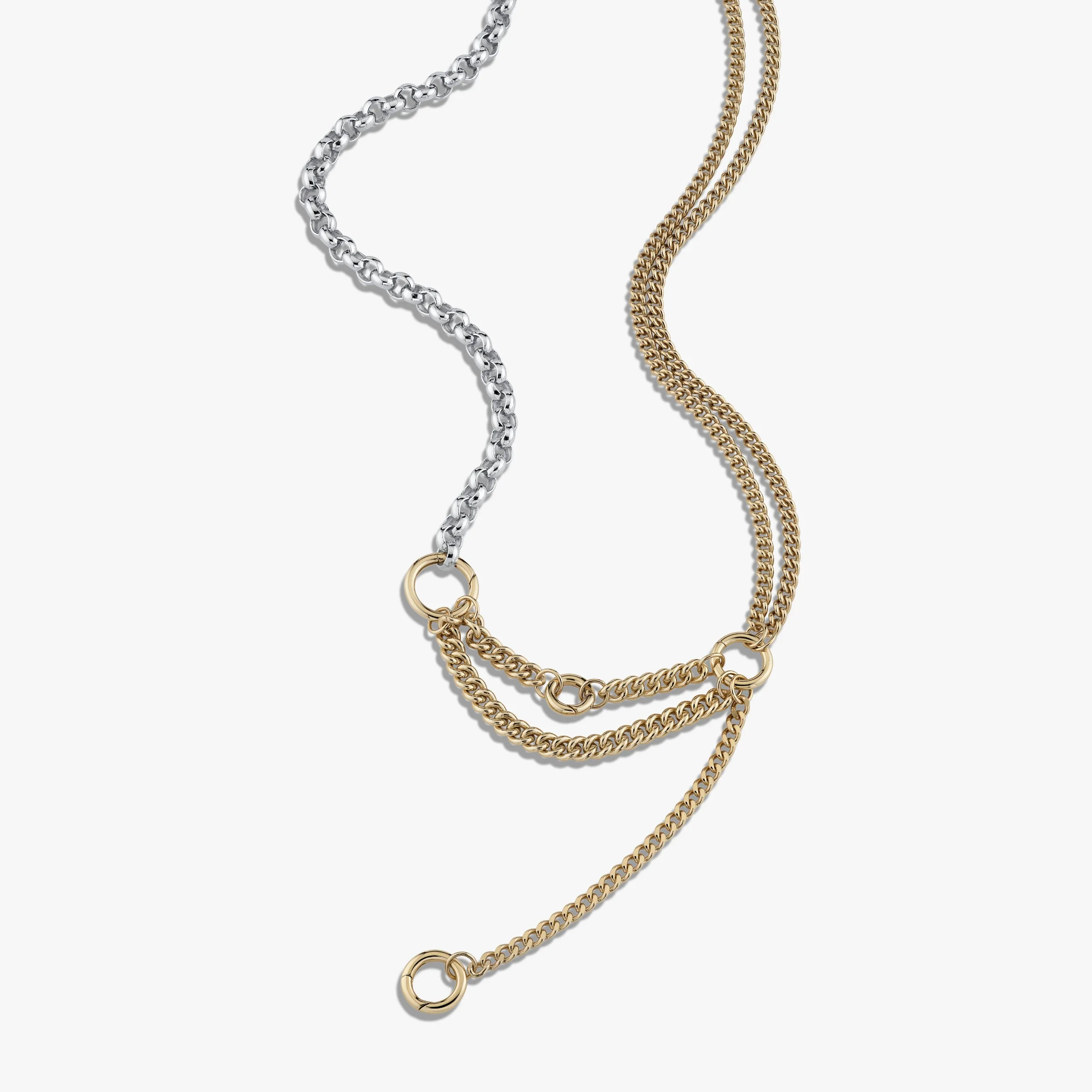 Asymmetrical Charm Collector Necklace - Image 5