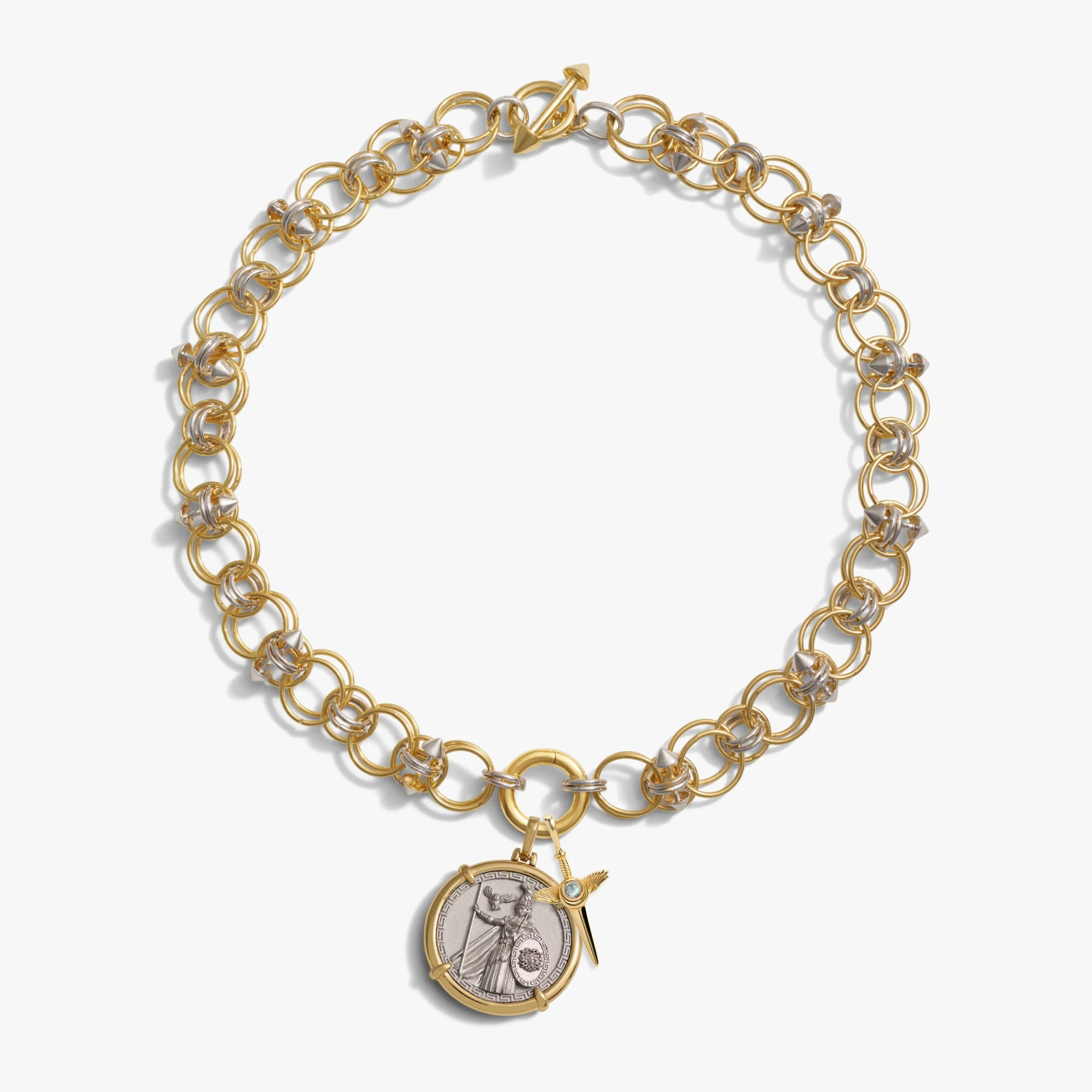 Athena and Flying Dagger Necklace Set - Image 3