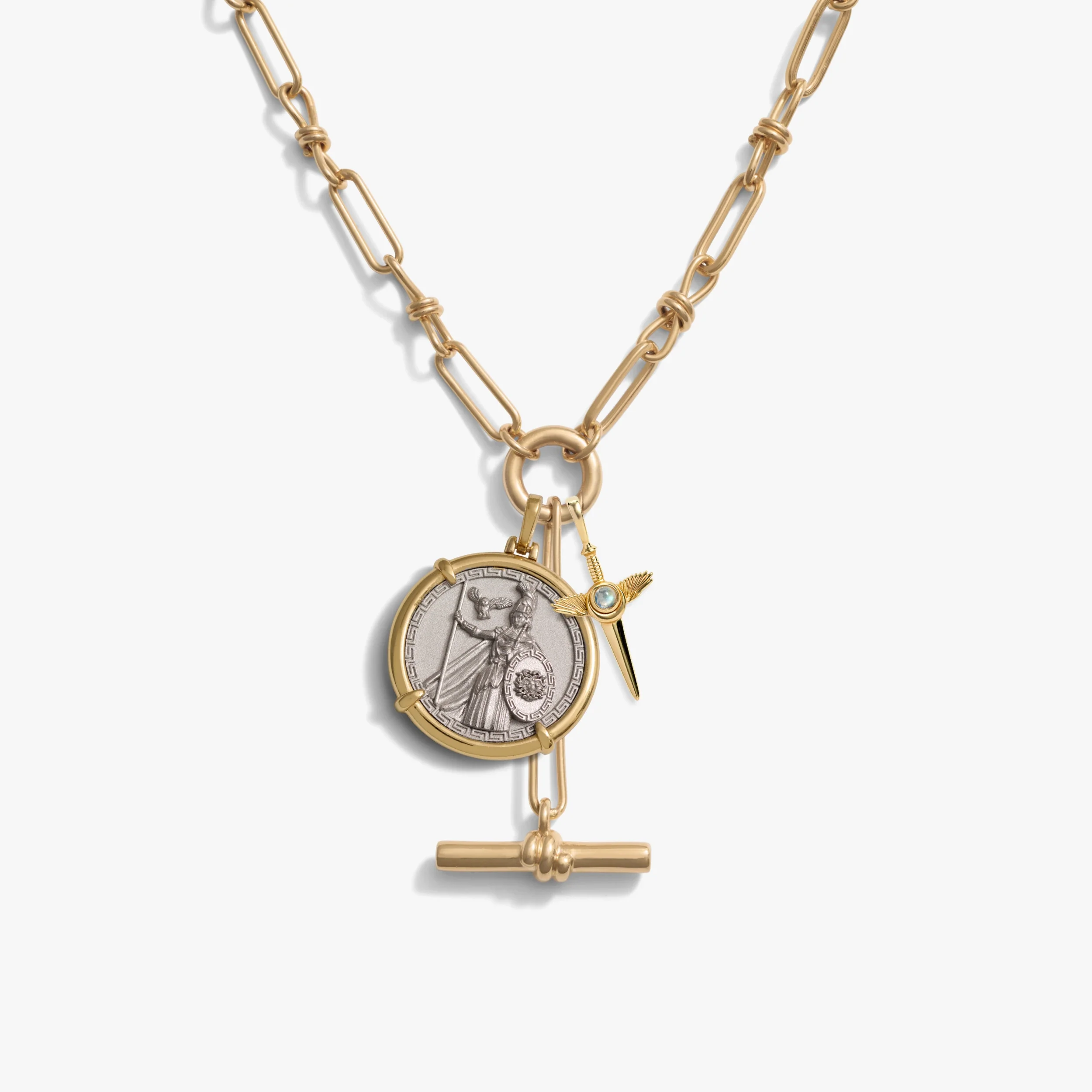 Athena's Dagger Charm Lariat