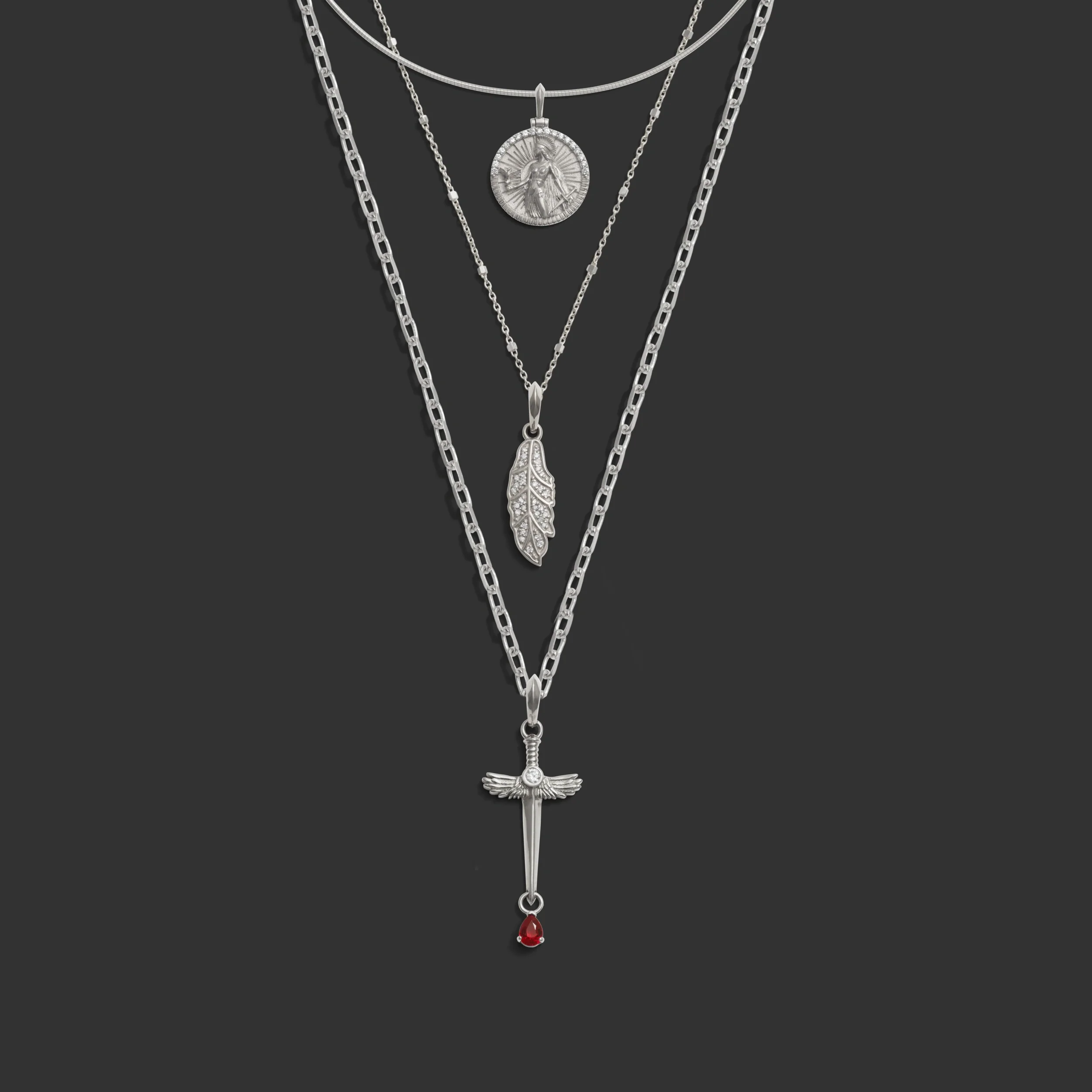 Diamond Athena Necklace - Image 4