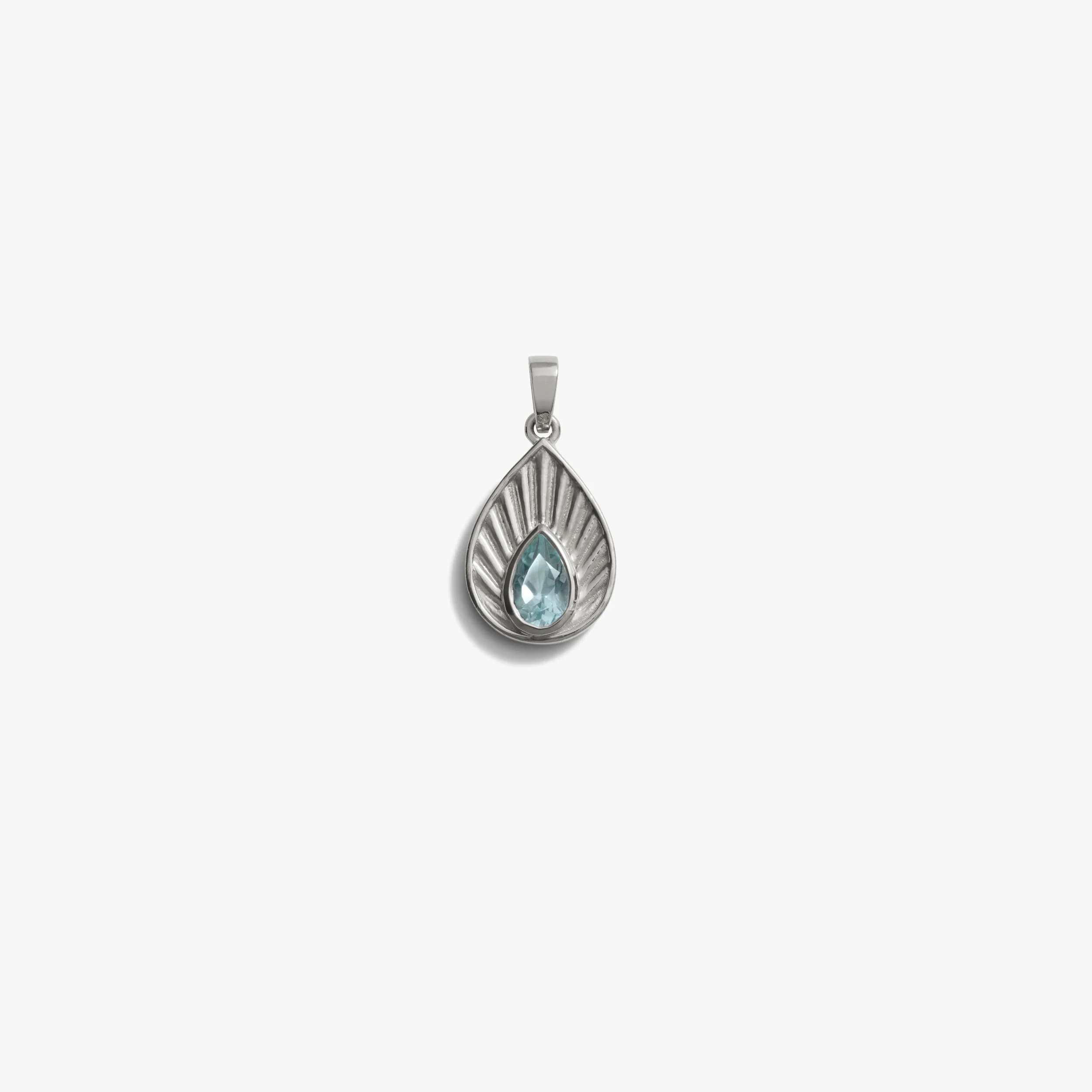 Blue Swiss Topaz Aura Pendant - Image 7