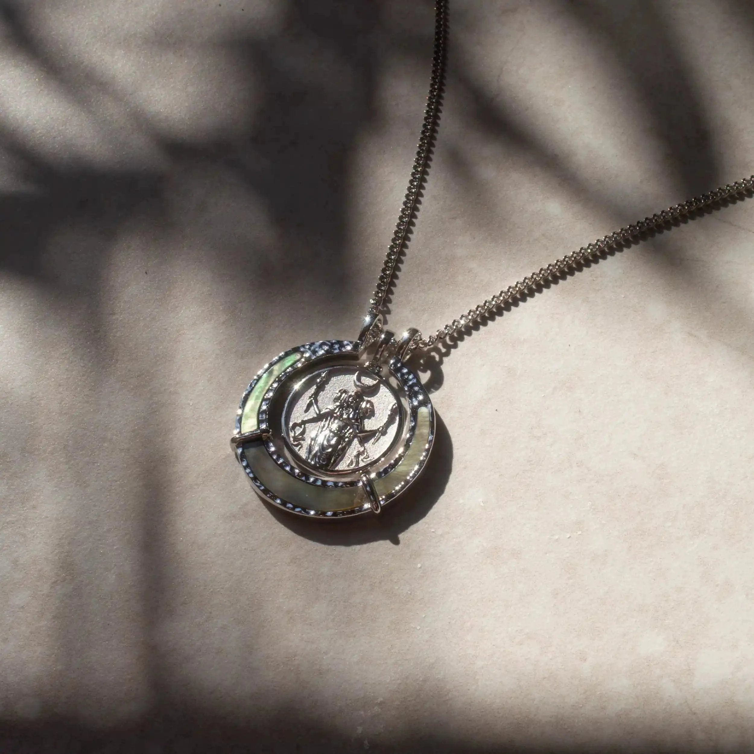 Black Mother of Pearl Goddess Halo - Image 3