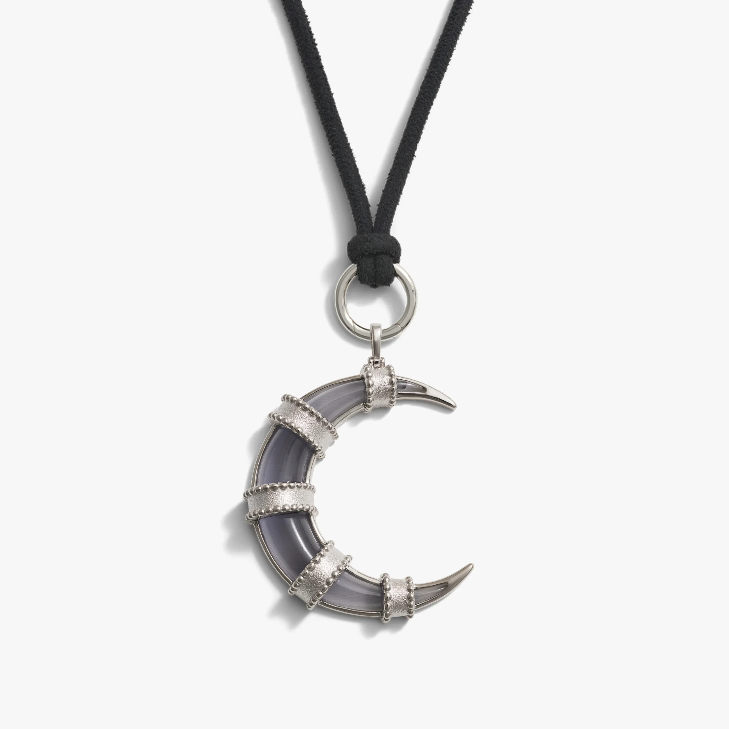 Boho Moon Cord Charm Necklace - Image 5