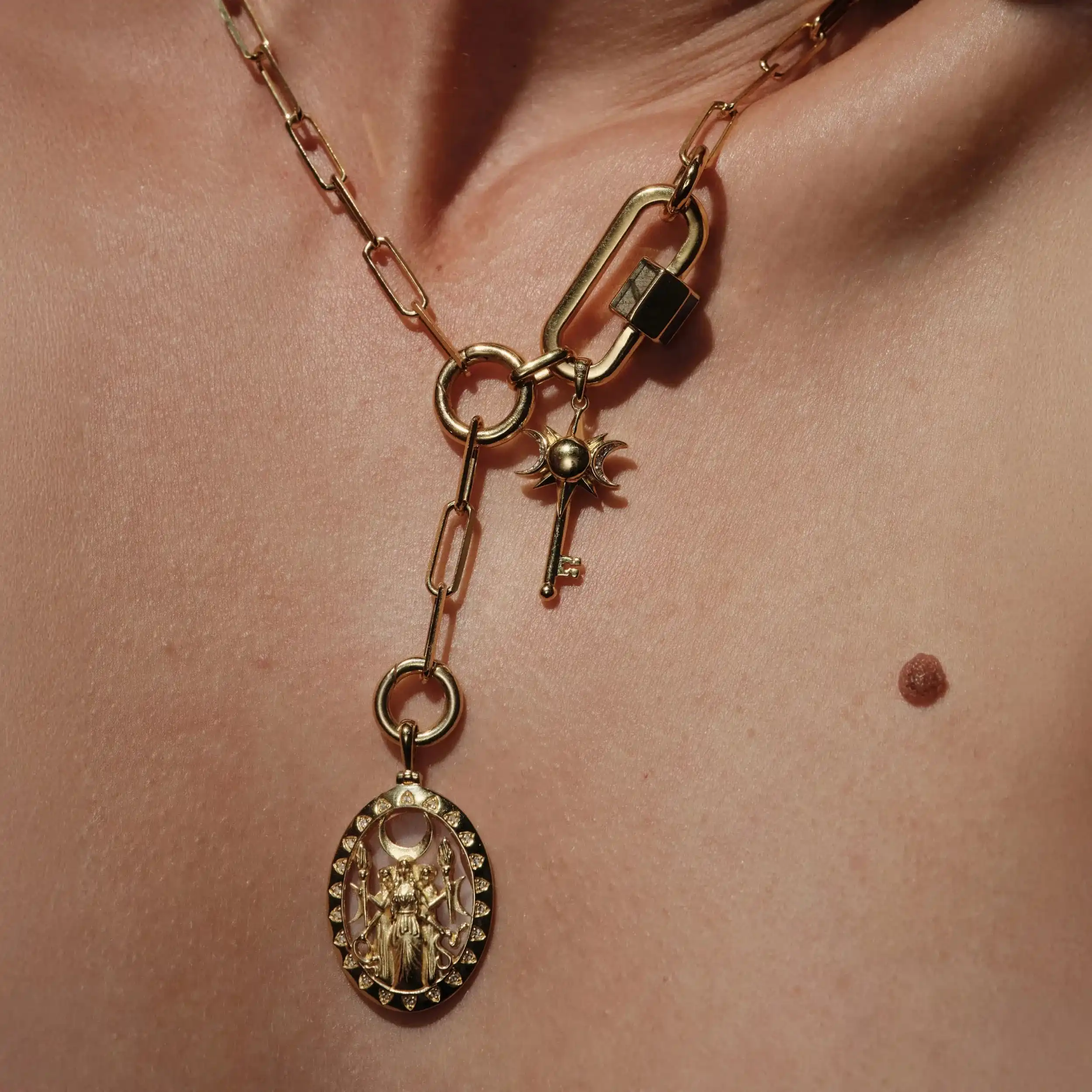 Carabiner Lariat Collector Necklace - Image 5