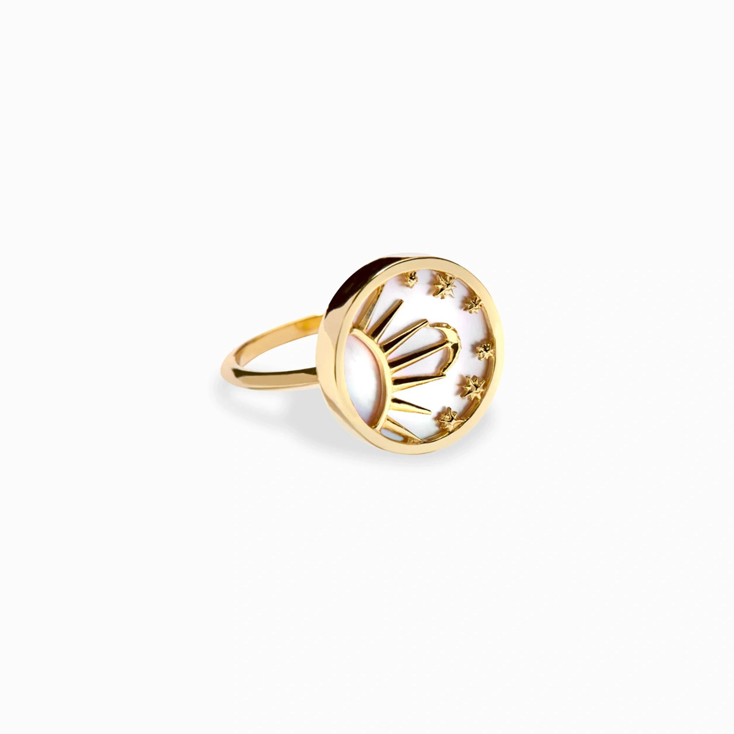 Celestial Mother of Pearl Ring - Image 3