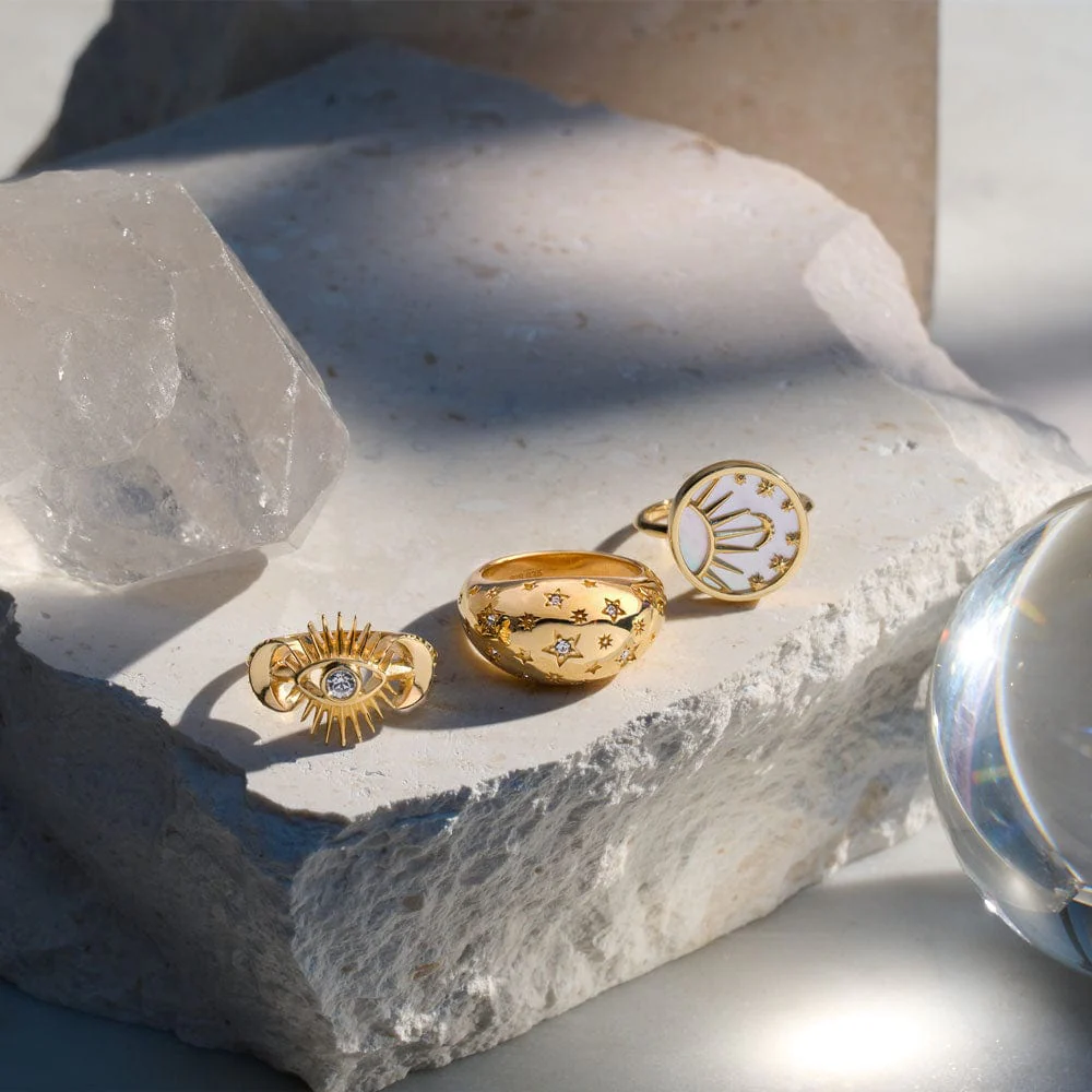 Celestial Mother of Pearl Ring - Image 4