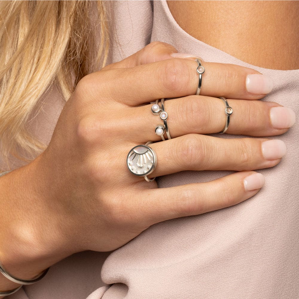 Celestial Mother of Pearl Ring - Image 5