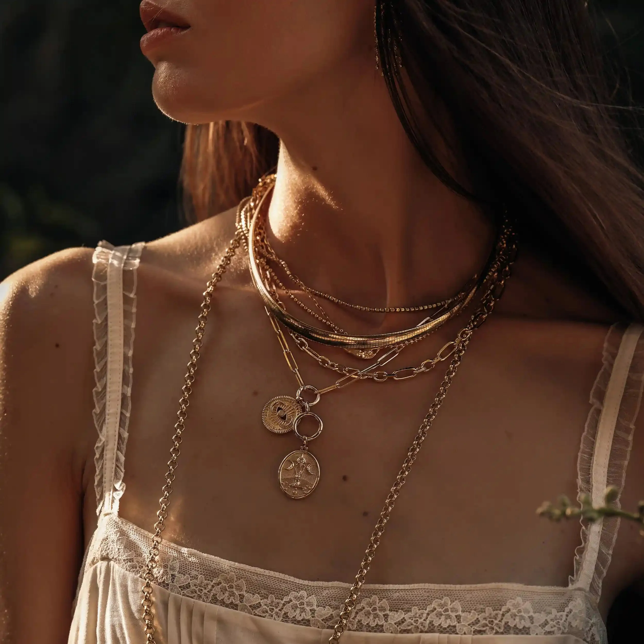 Compass Locket Single Charm Necklace - Image 3