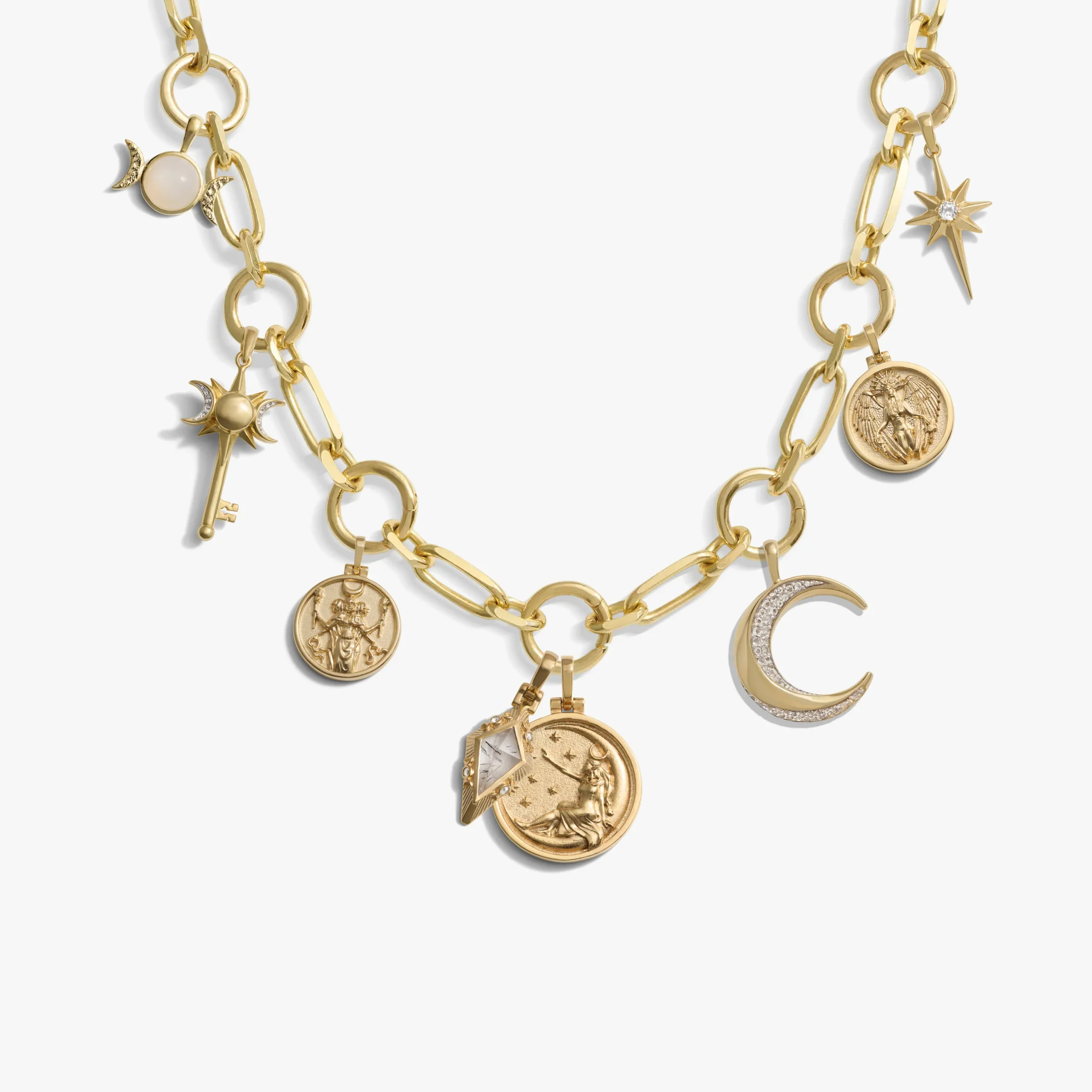 Cosmic Statement Charm Necklace - Image 4