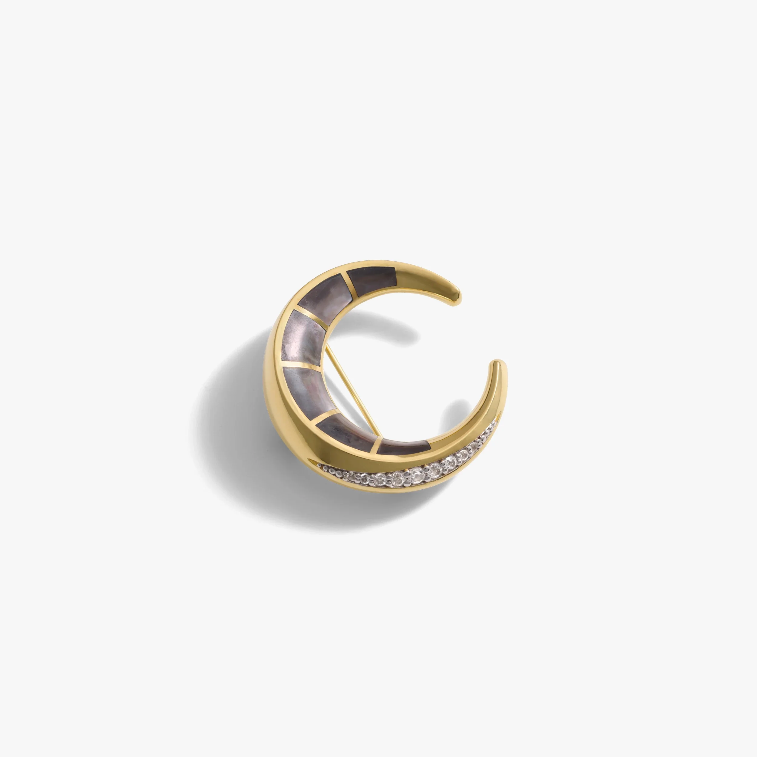 Crescent Moon Brooch - Image 4