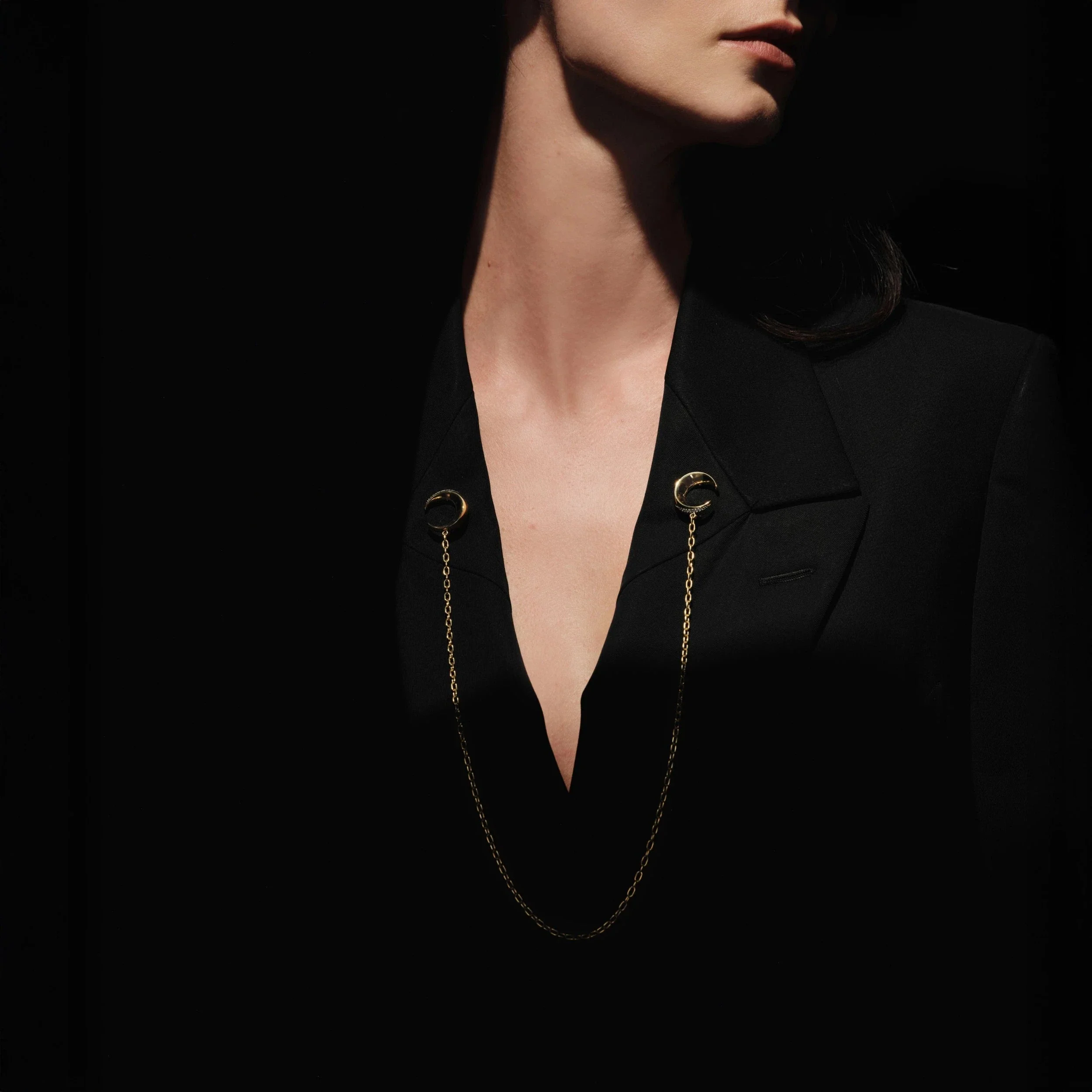 Double Crescent Moon Brooch - Image 3