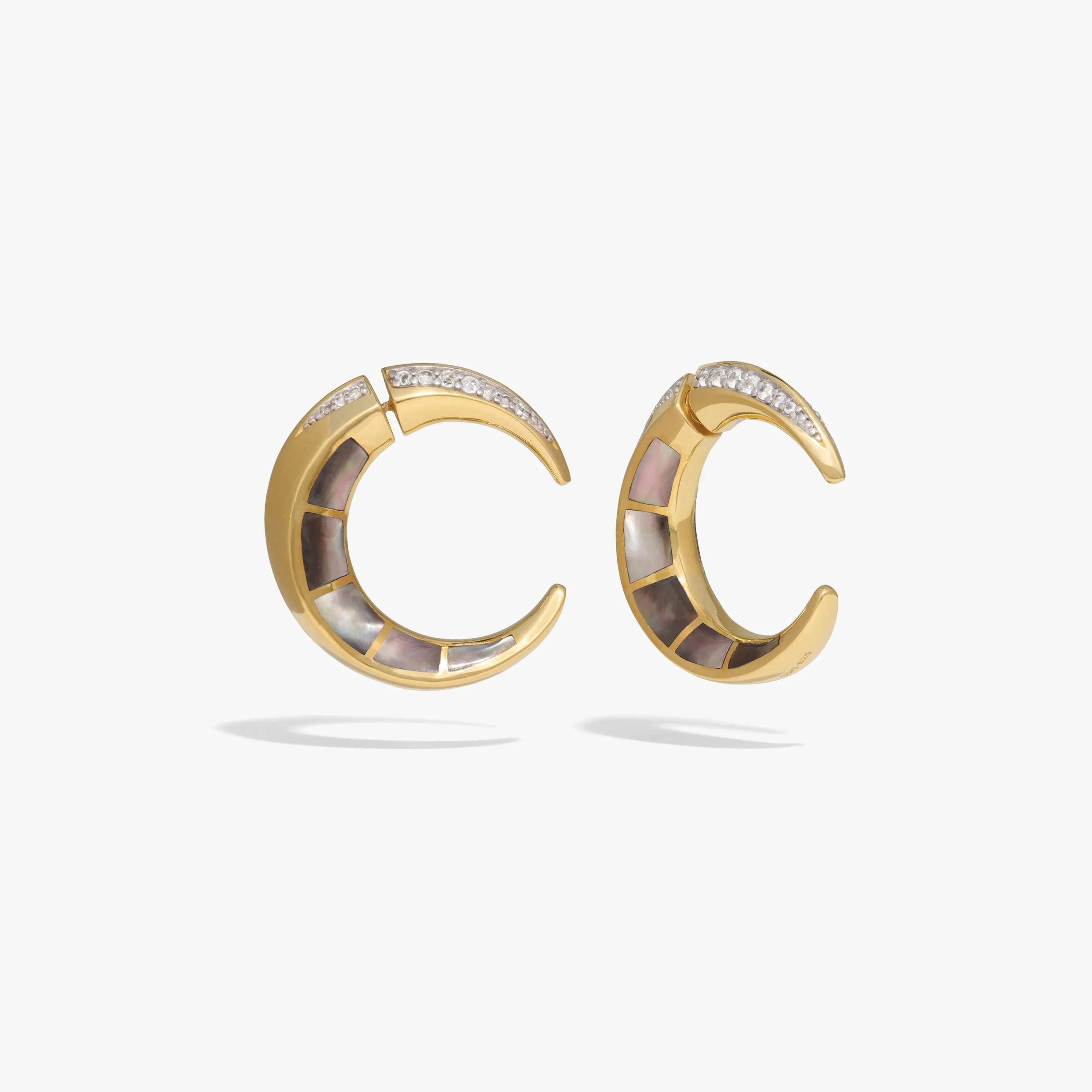 Statement Crescent Moon Earrings - Image 6