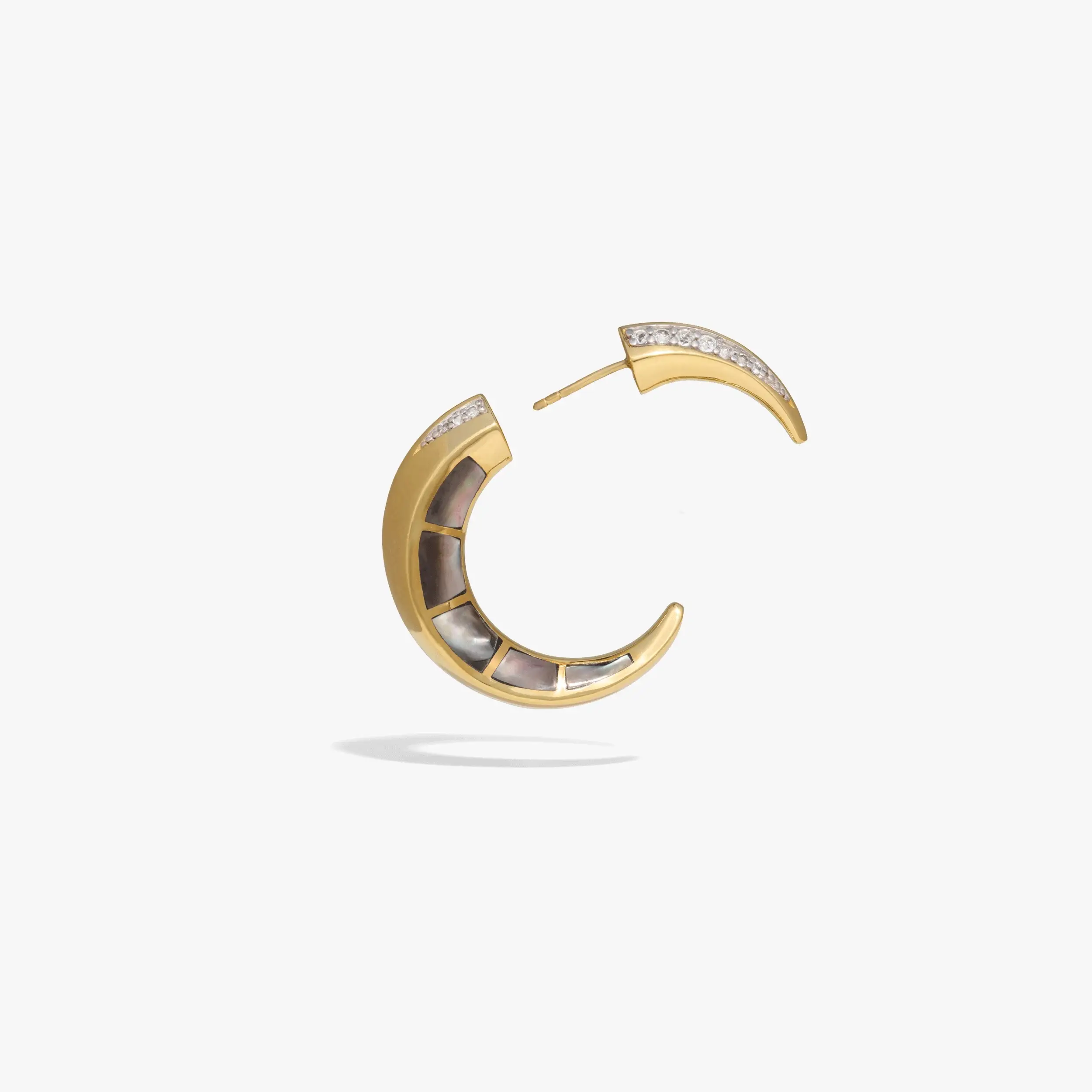 Statement Crescent Moon Earrings - Image 7
