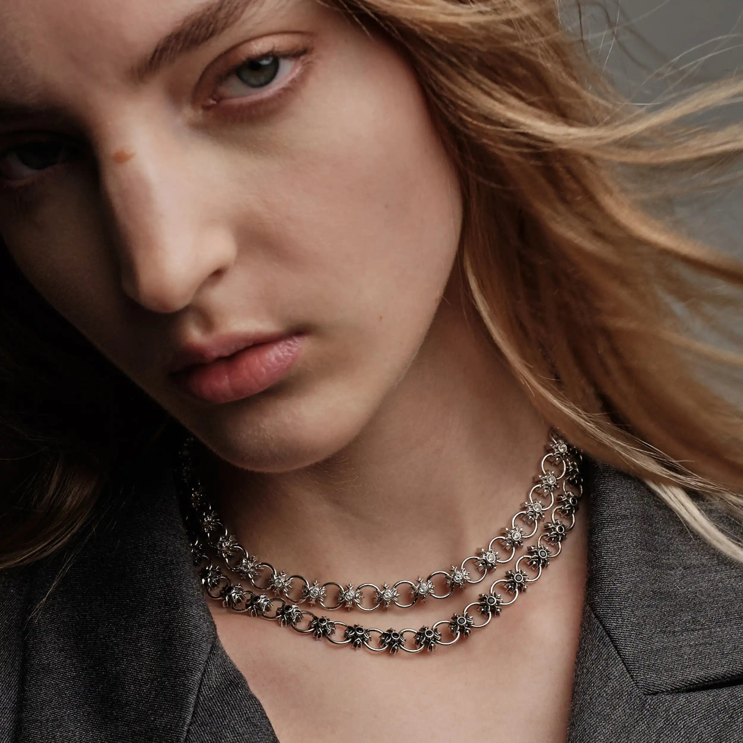 Triple Moon Crest Necklace - Image 2