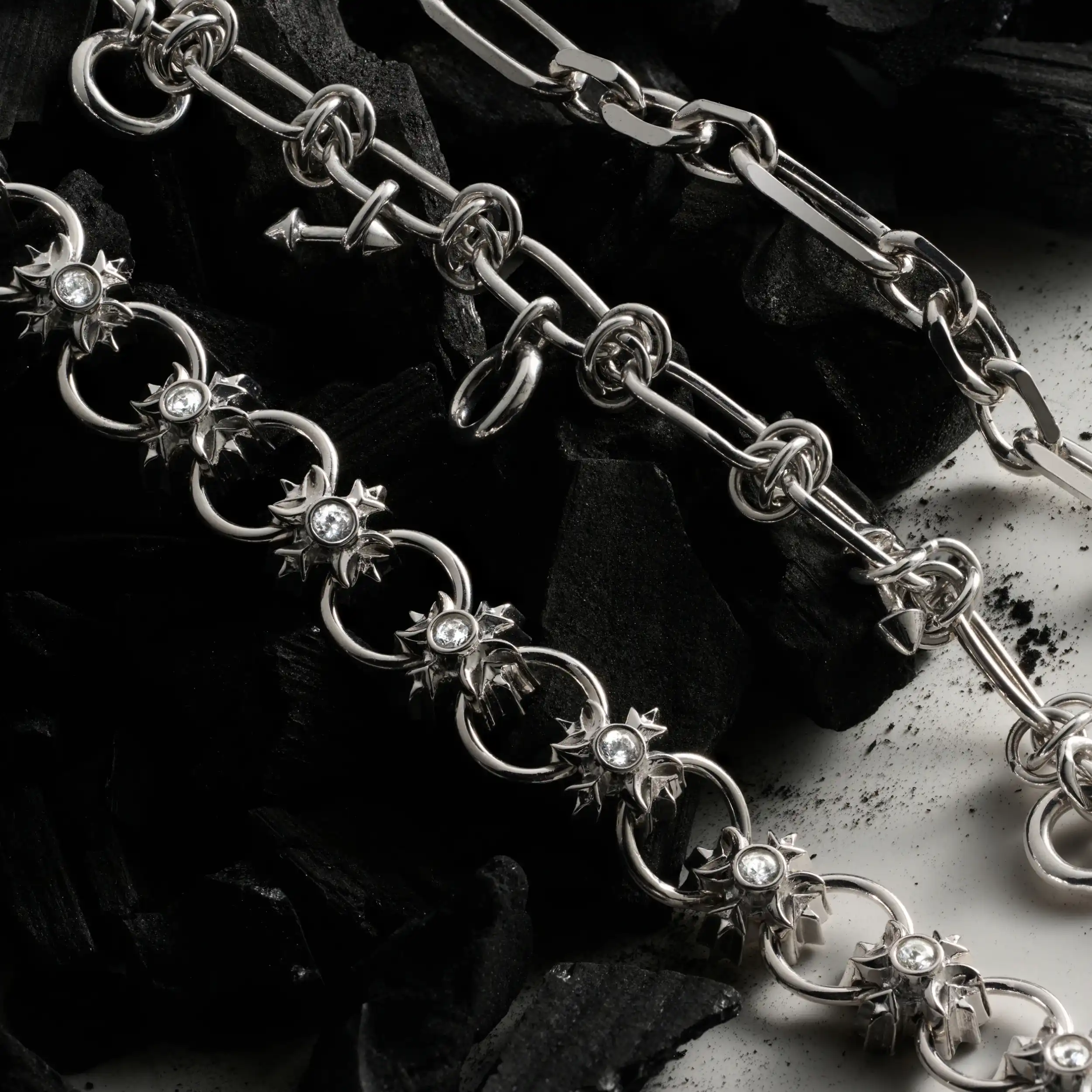 Triple Moon Crest Necklace - Image 4