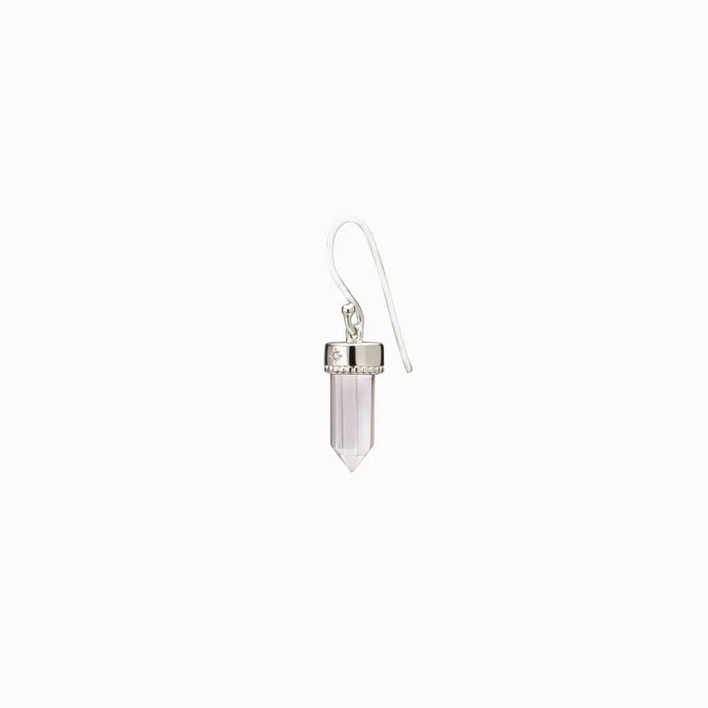 Crystal Quartz Wire Earrings - Image 4