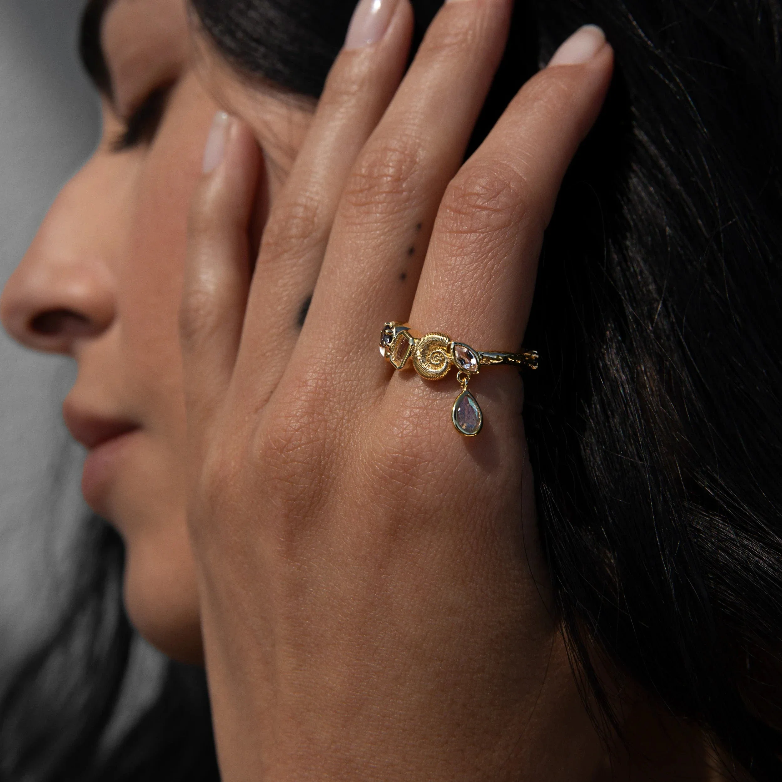 Deep Sea Gemstone Ring - Image 2