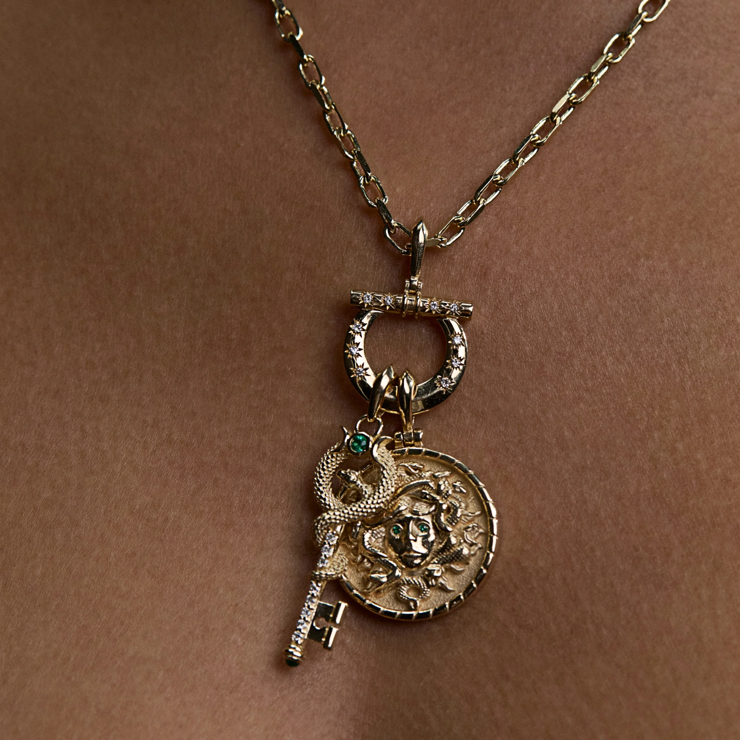 Diamond Horsebit Charm Link - Image 3